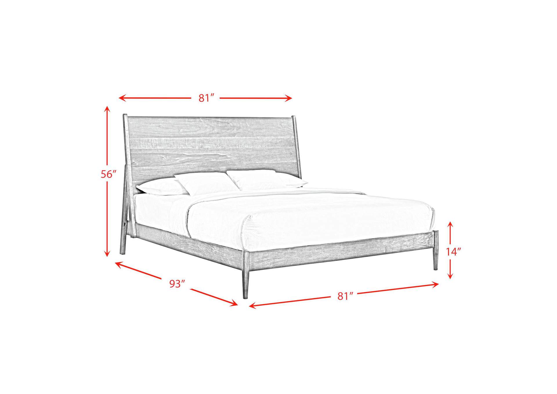 Malibu King Panel Bed In Walnut image 5