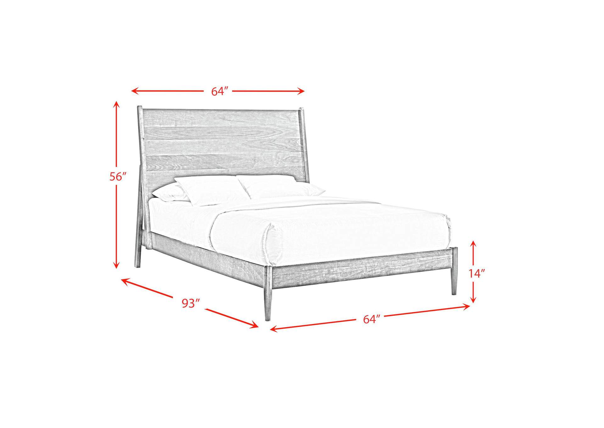 Malibu Queen Panel Bed In Walnut image 6