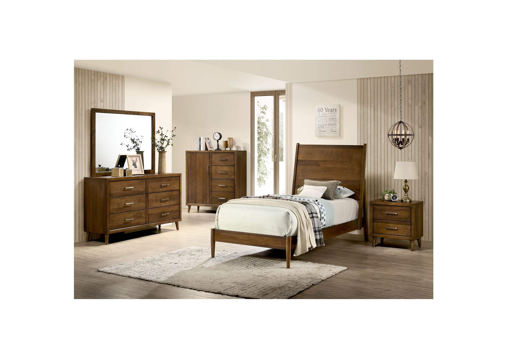 Malibu 4 - Drawer Chest In Walnut image 1
