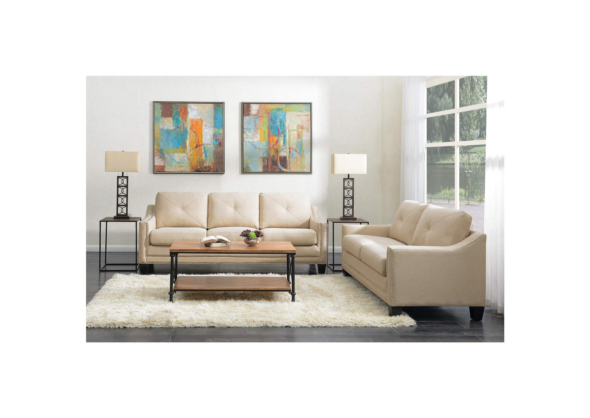 Malone 6651 Sofa 90 Heirloom Natural image 1