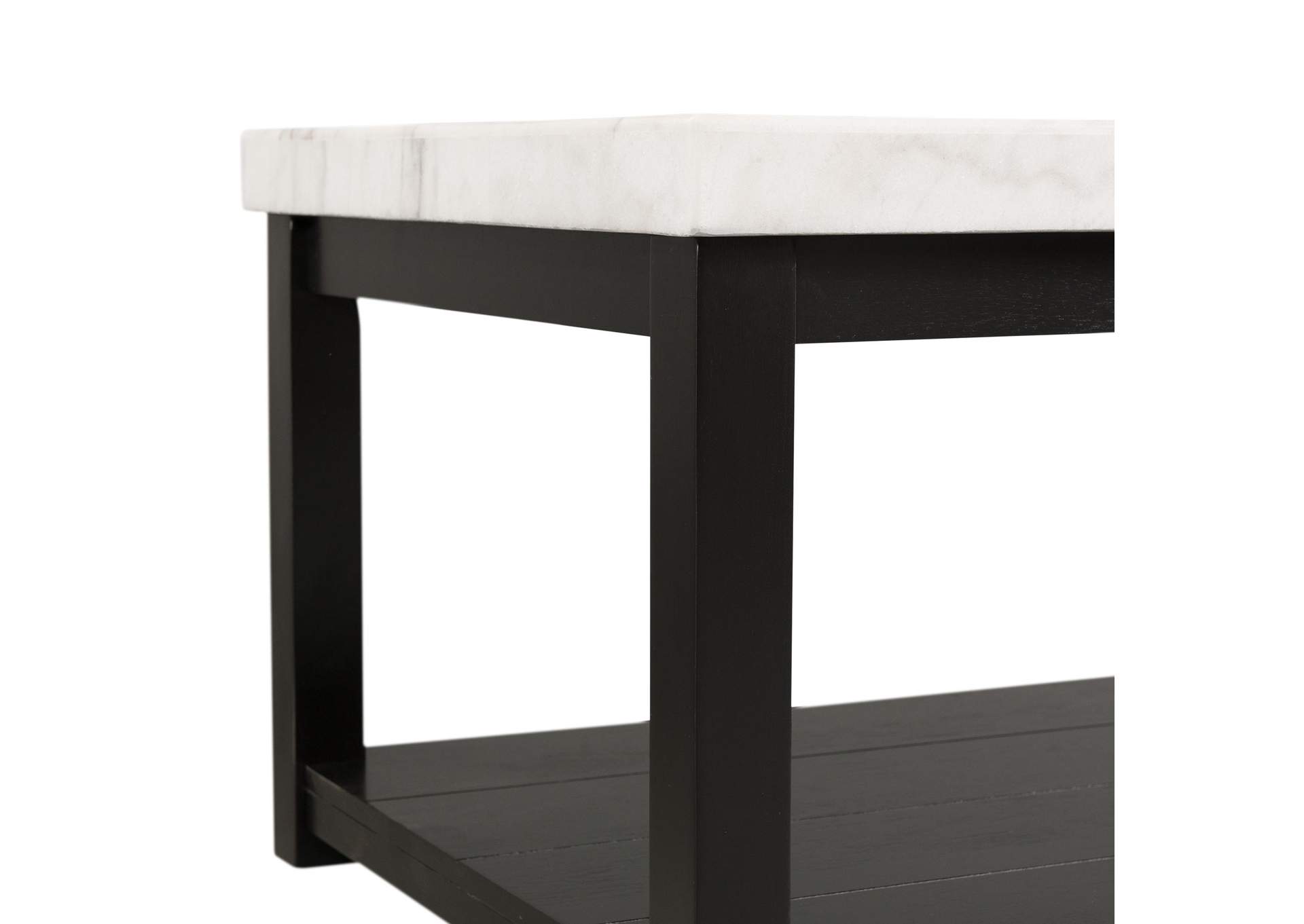 Marcello White Rectangular Coffee Table With Casters image 6