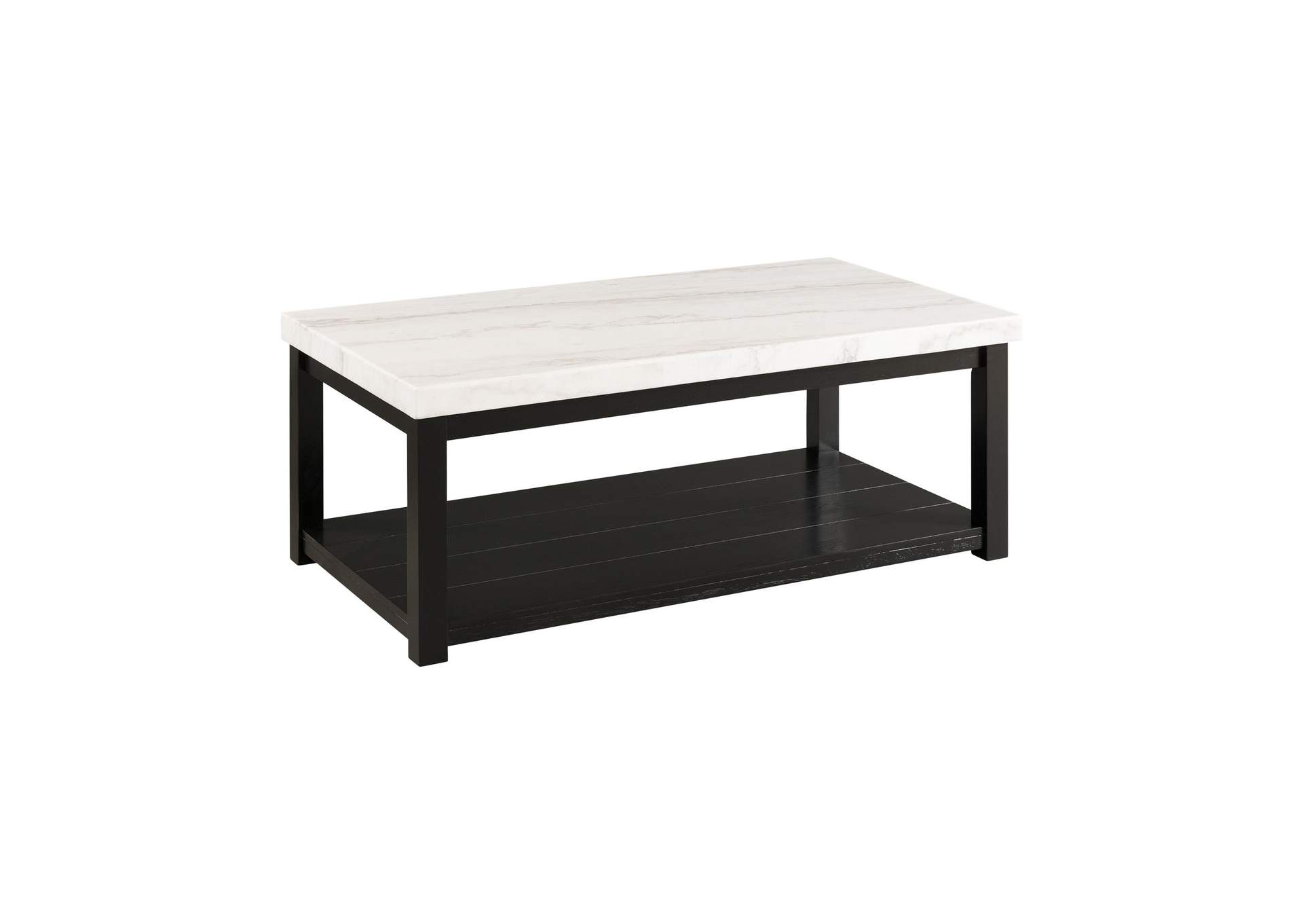Marcello White Rectangular Coffee Table With Casters image 7