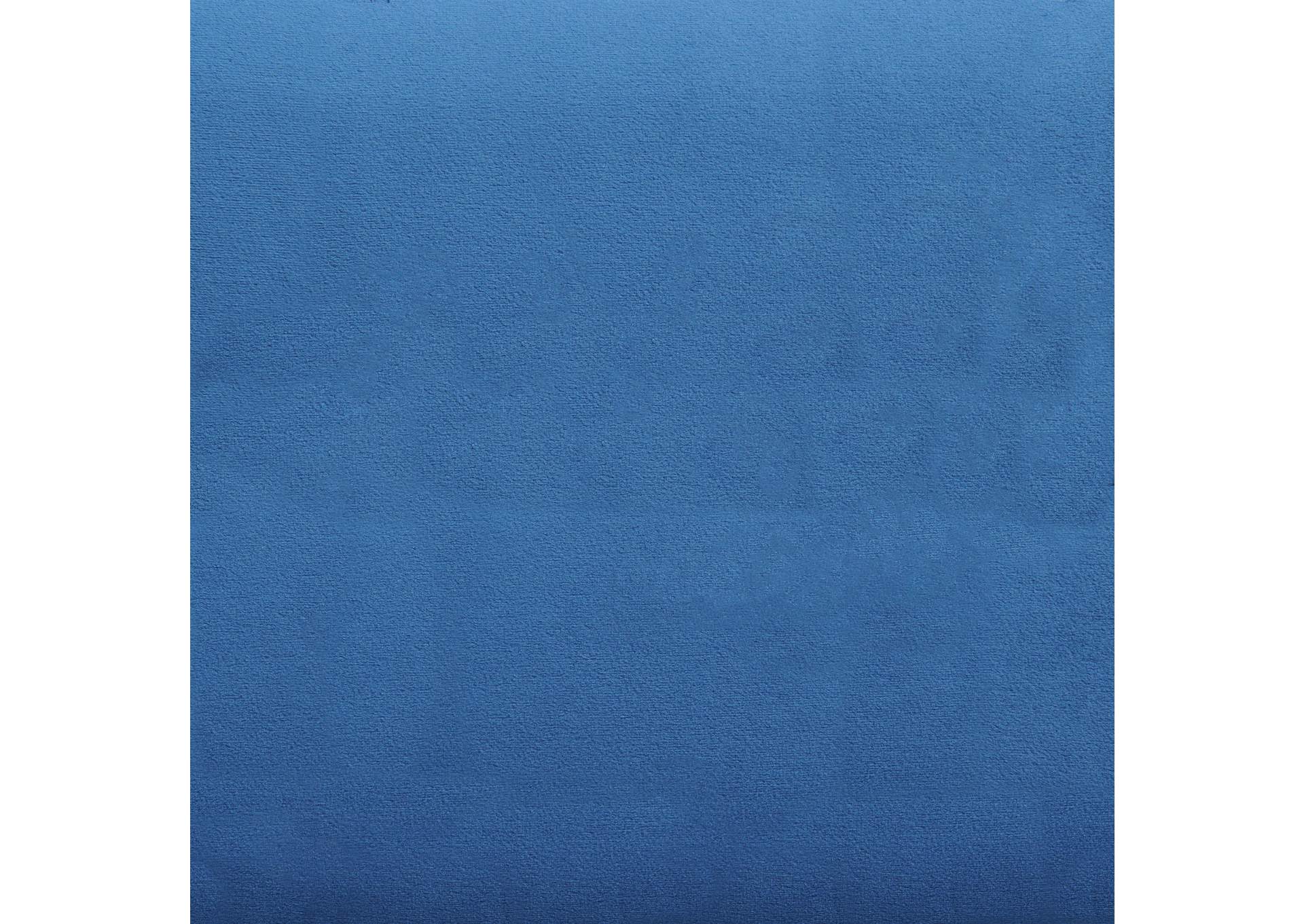 Marco 5 Piece Counter Set Single Pack In White Top Counter 4 Chair In Blue Velvet