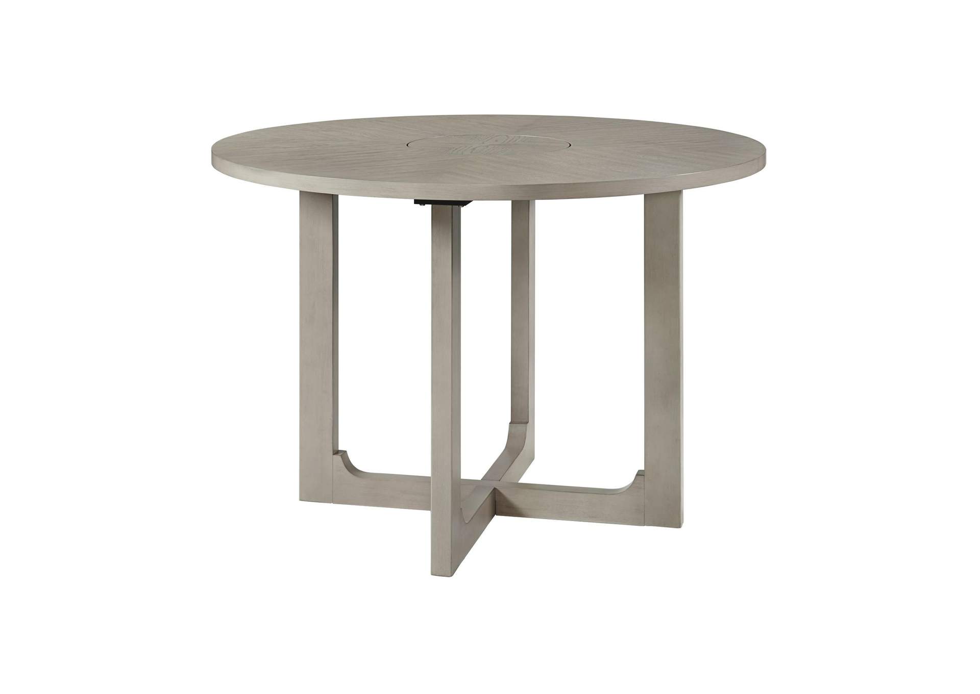 Marly Round Counter Table With Lazy Susan In Grey image 9