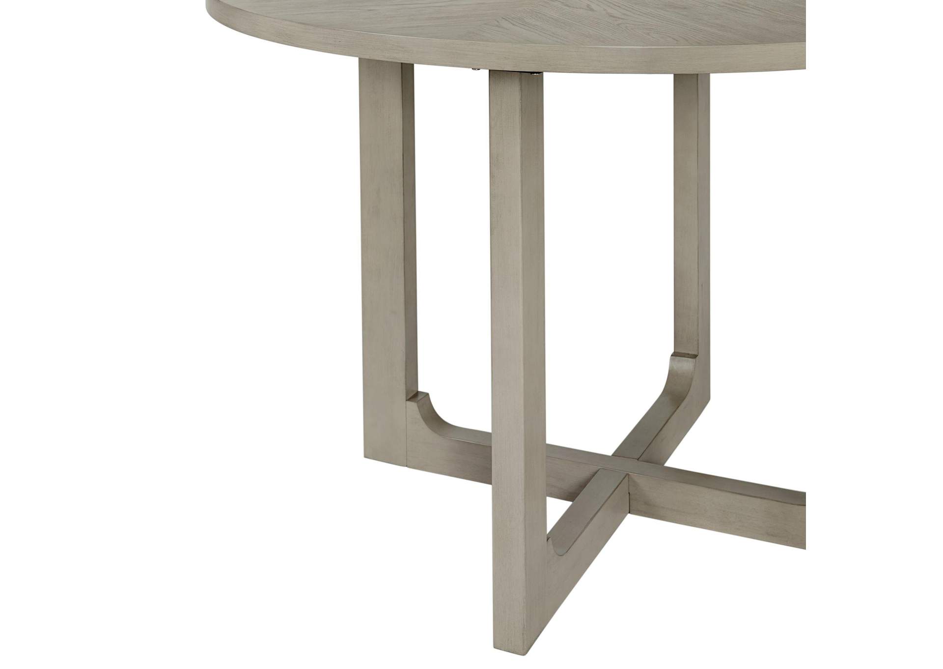 Marly Round Counter Table With Lazy Susan In Grey image 4
