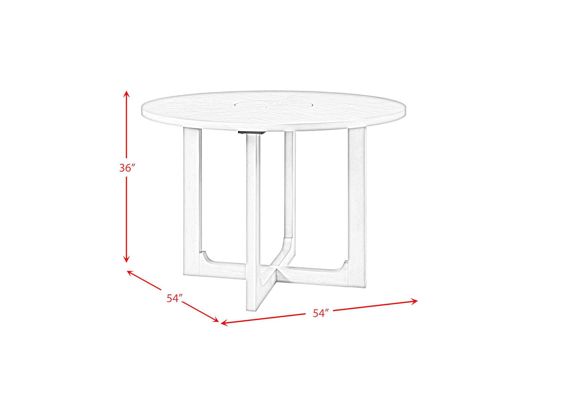 Marly Round Counter Table With Lazy Susan In Grey image 6