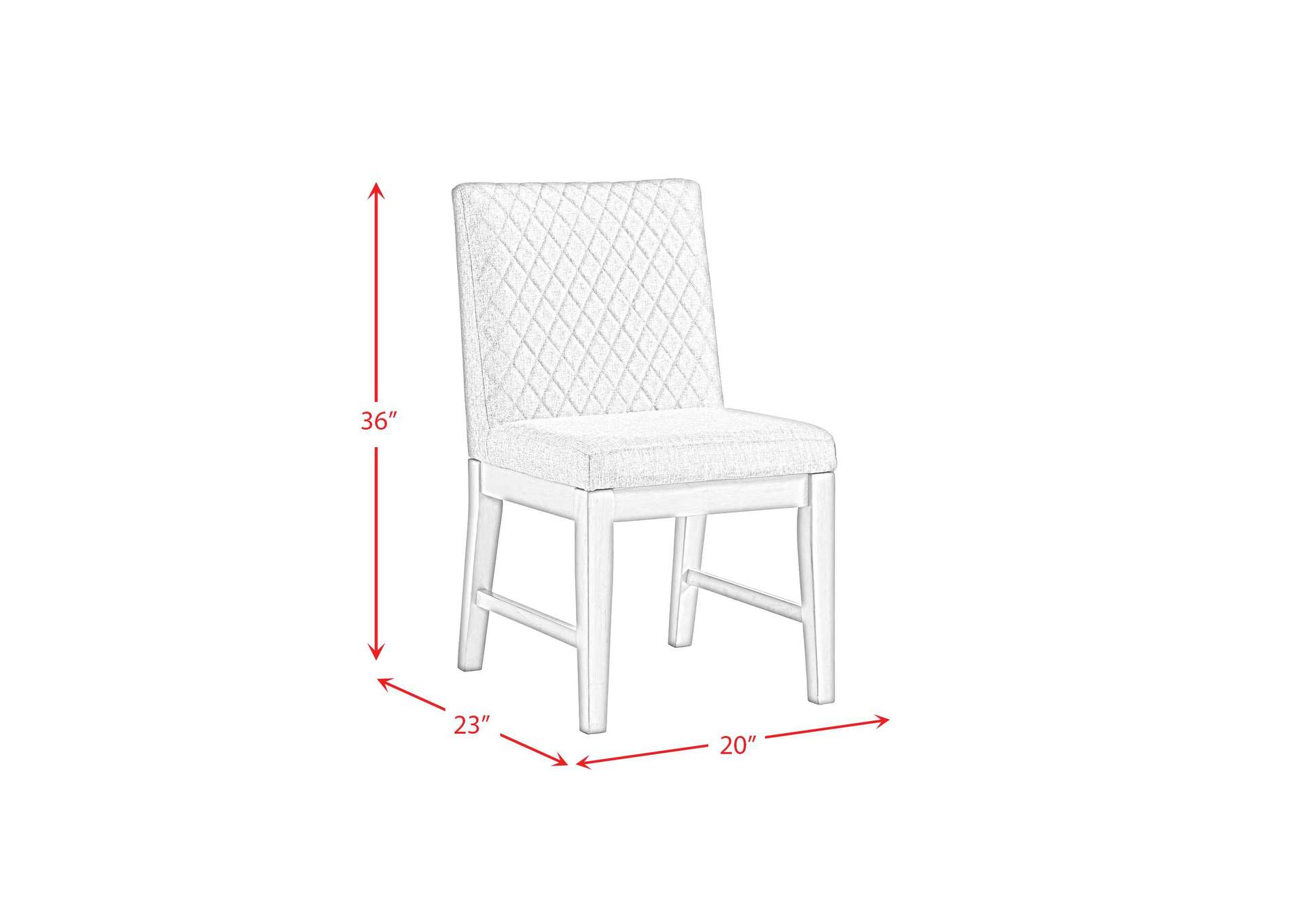 Marly Side Chair With Diamond Back In Grey 2 Per Carton image 10
