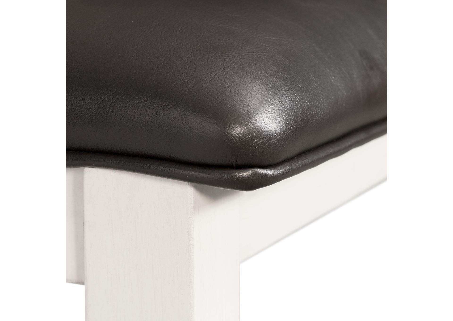 Martin Dining Side Chair With Black Pu - White Finish 2 Per Carton image 5