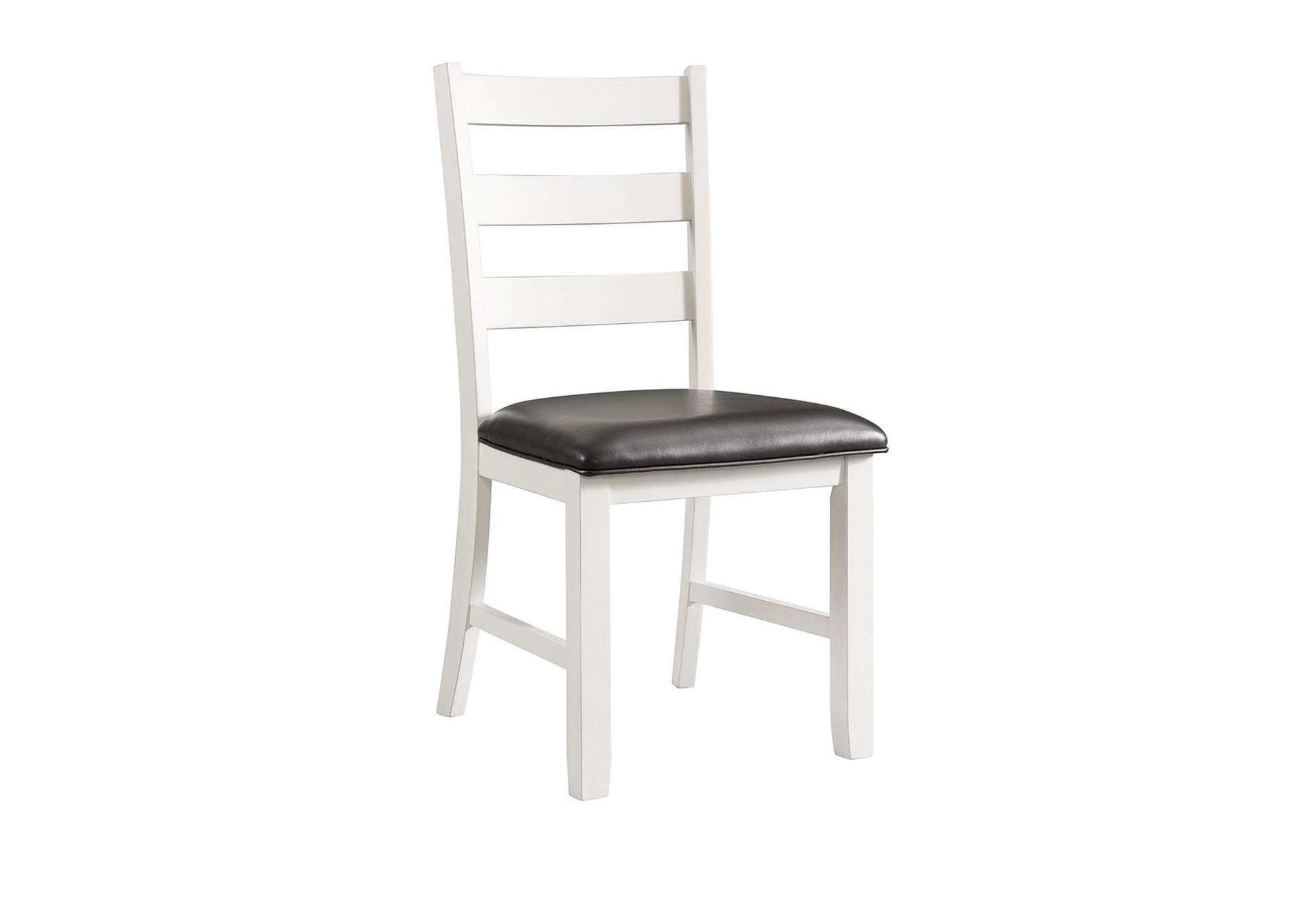 Martin Dining Side Chair With Black Pu - White Finish 2 Per Carton image 7