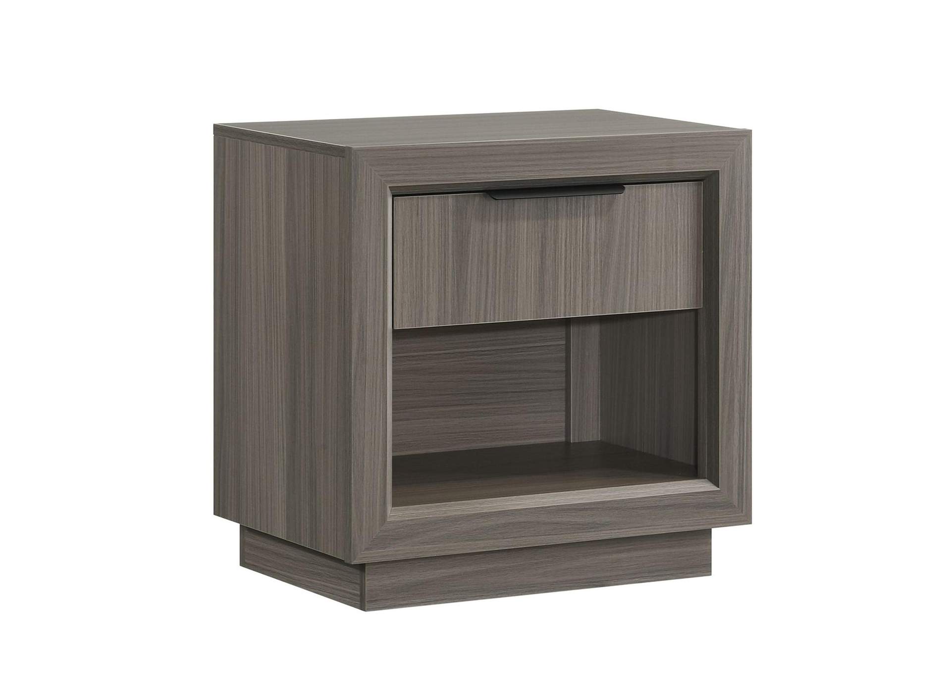Martina 1 - Drawer Nightstand In Grey image 3