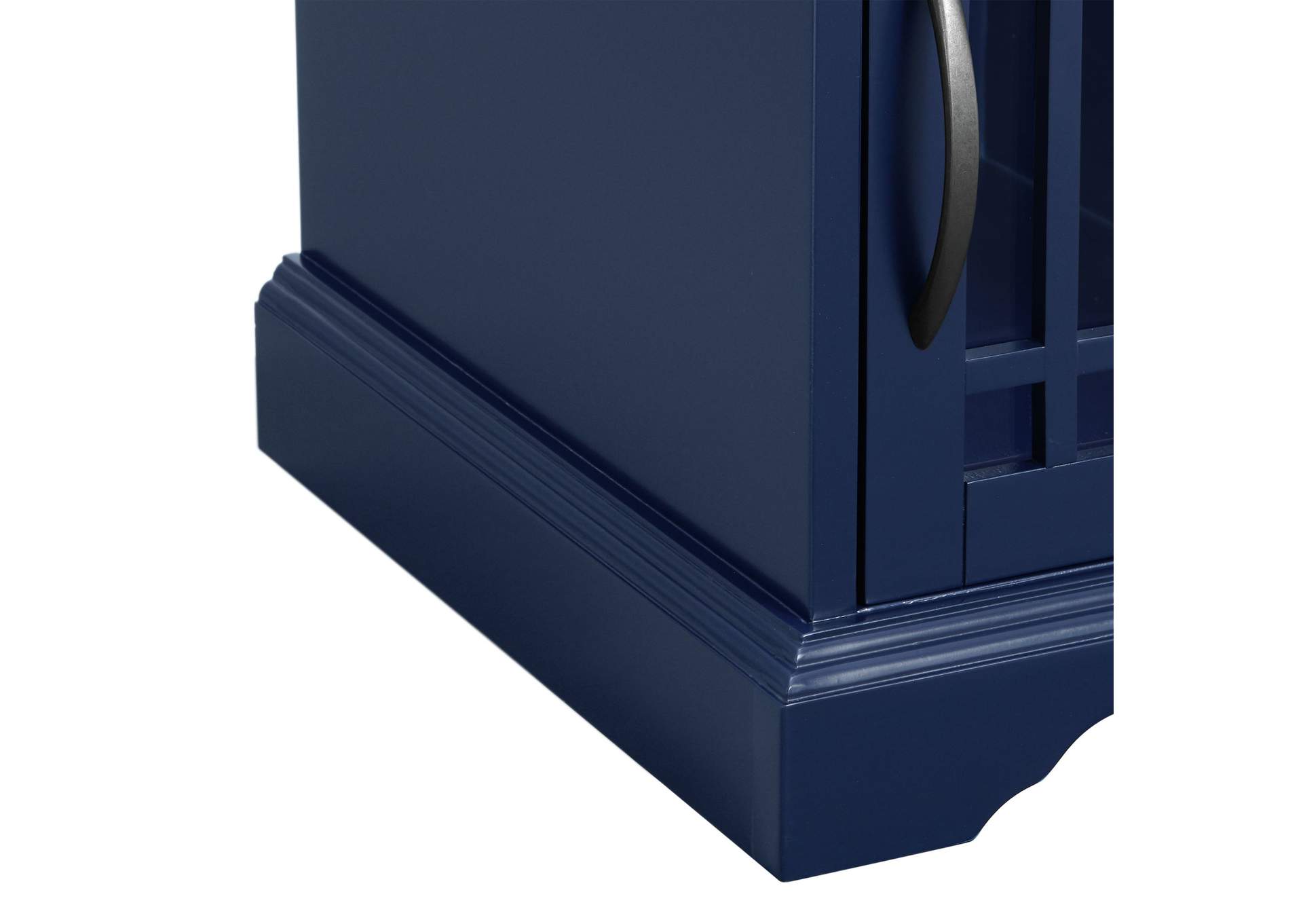 Marty Side Table With Power Port USB In Blue 3A