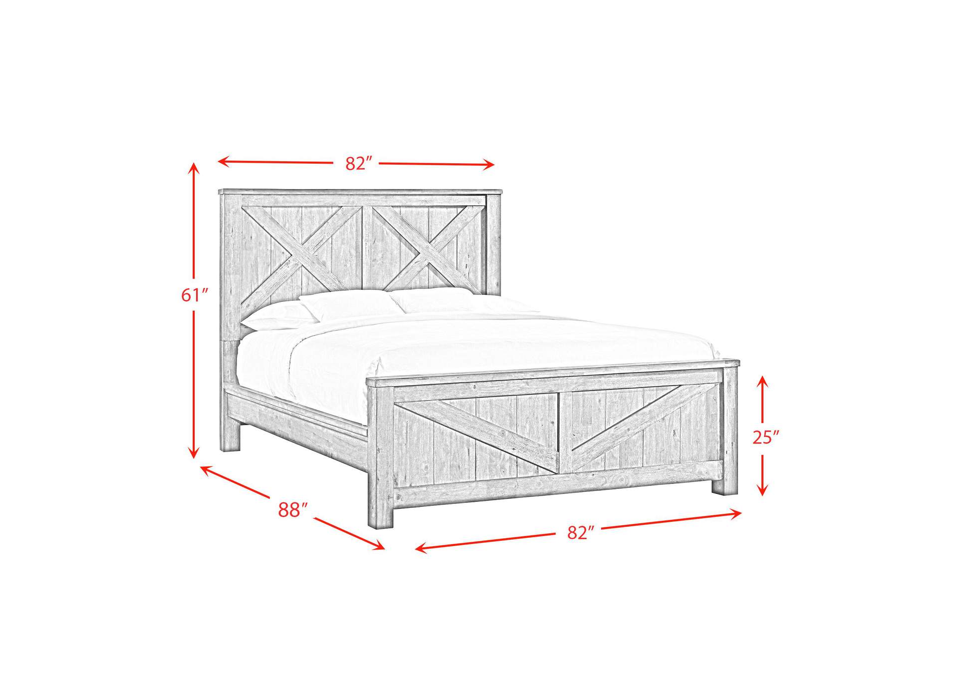 Maverick King Bed Grey image 6