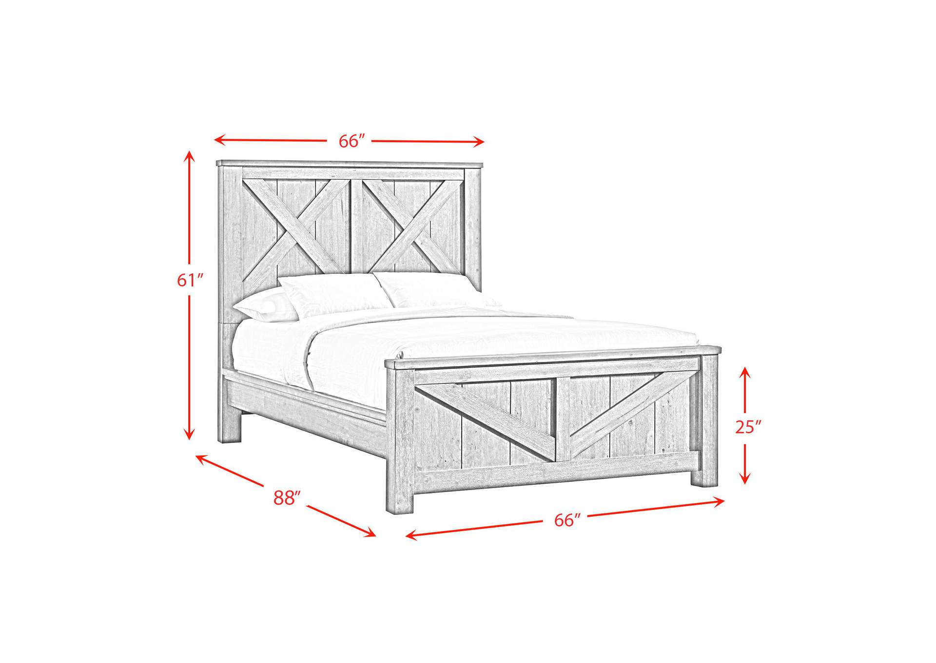 Maverick Queen Bed Grey image 6