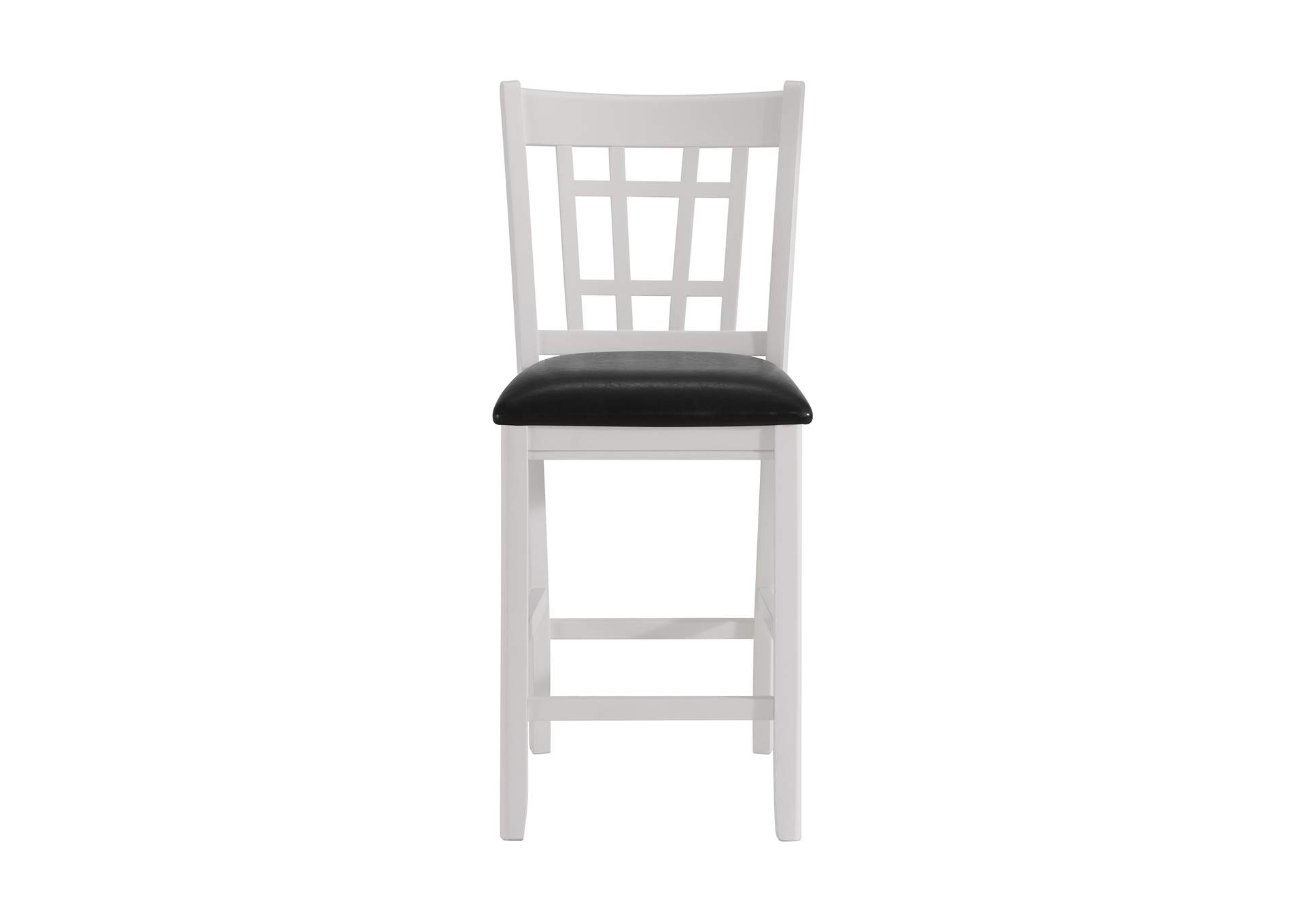 Max Pub Chair With Black Pu In White 2 Per Carton