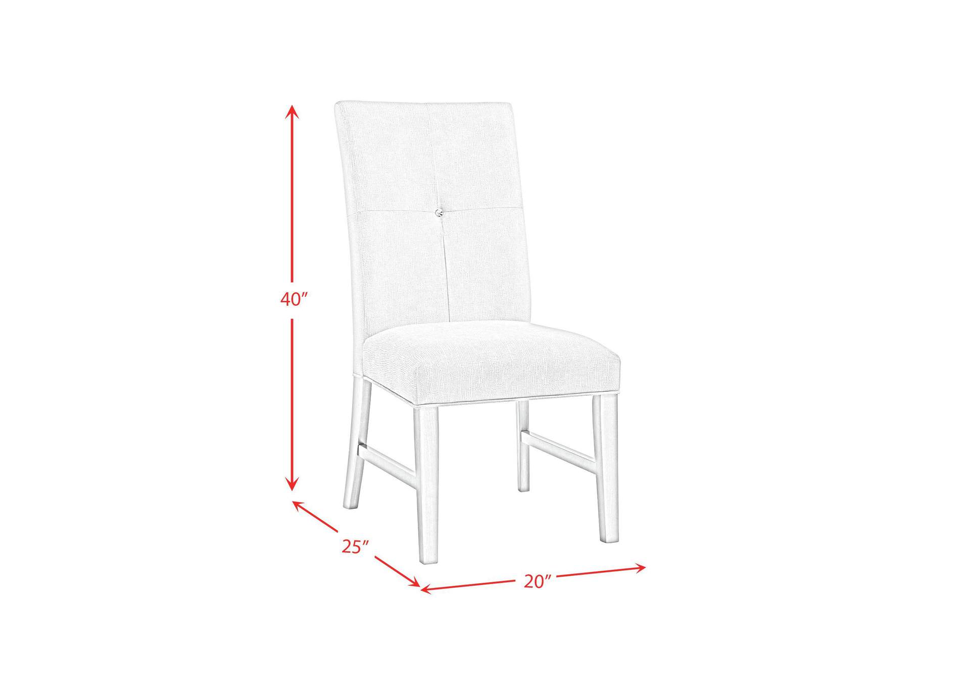 Maxwell Dining Side Chair In Champagne 2 Per Carton image 7
