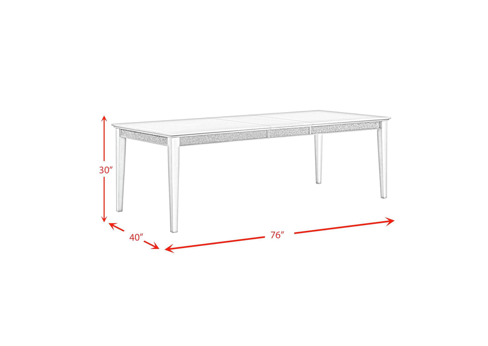 Maxwell Dining Table In Champagne image 7