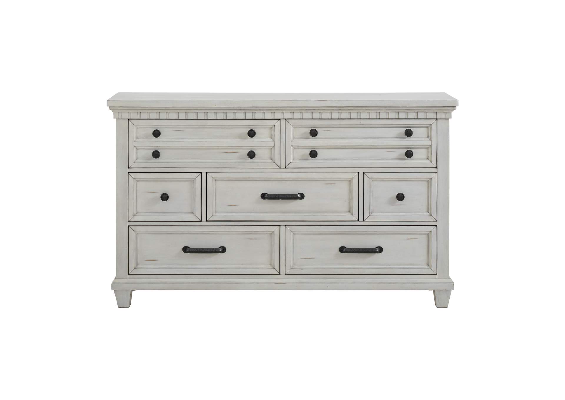 Mccoy 7 - Drawer Dresser In Antique White