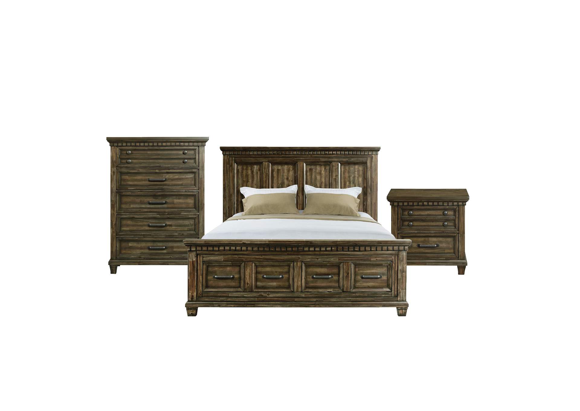 Mccoy Queen Storage 3 Piece Bedroom Set In Charcoal image 16