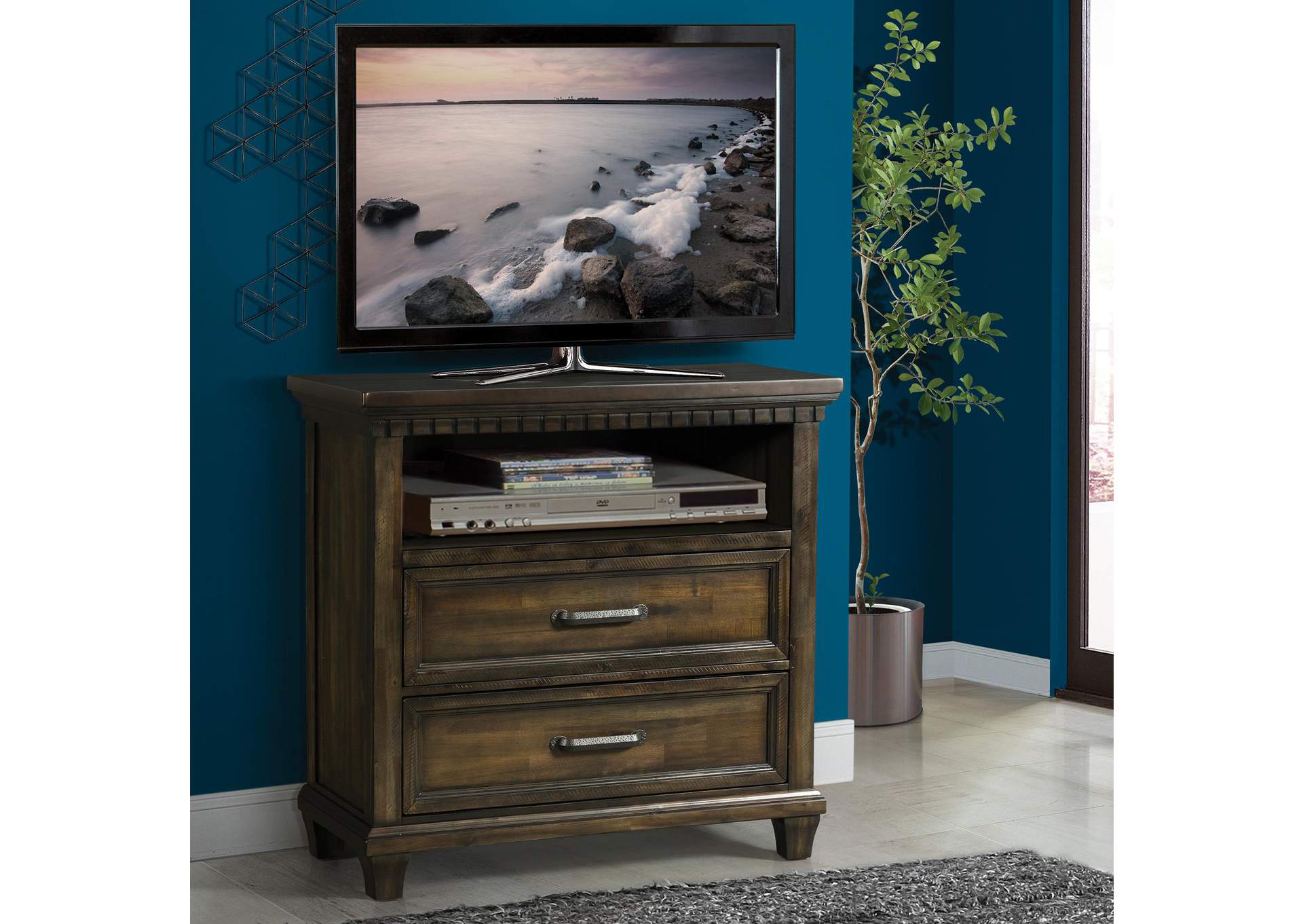 Mccoy TV Chest In Charcoal image 1