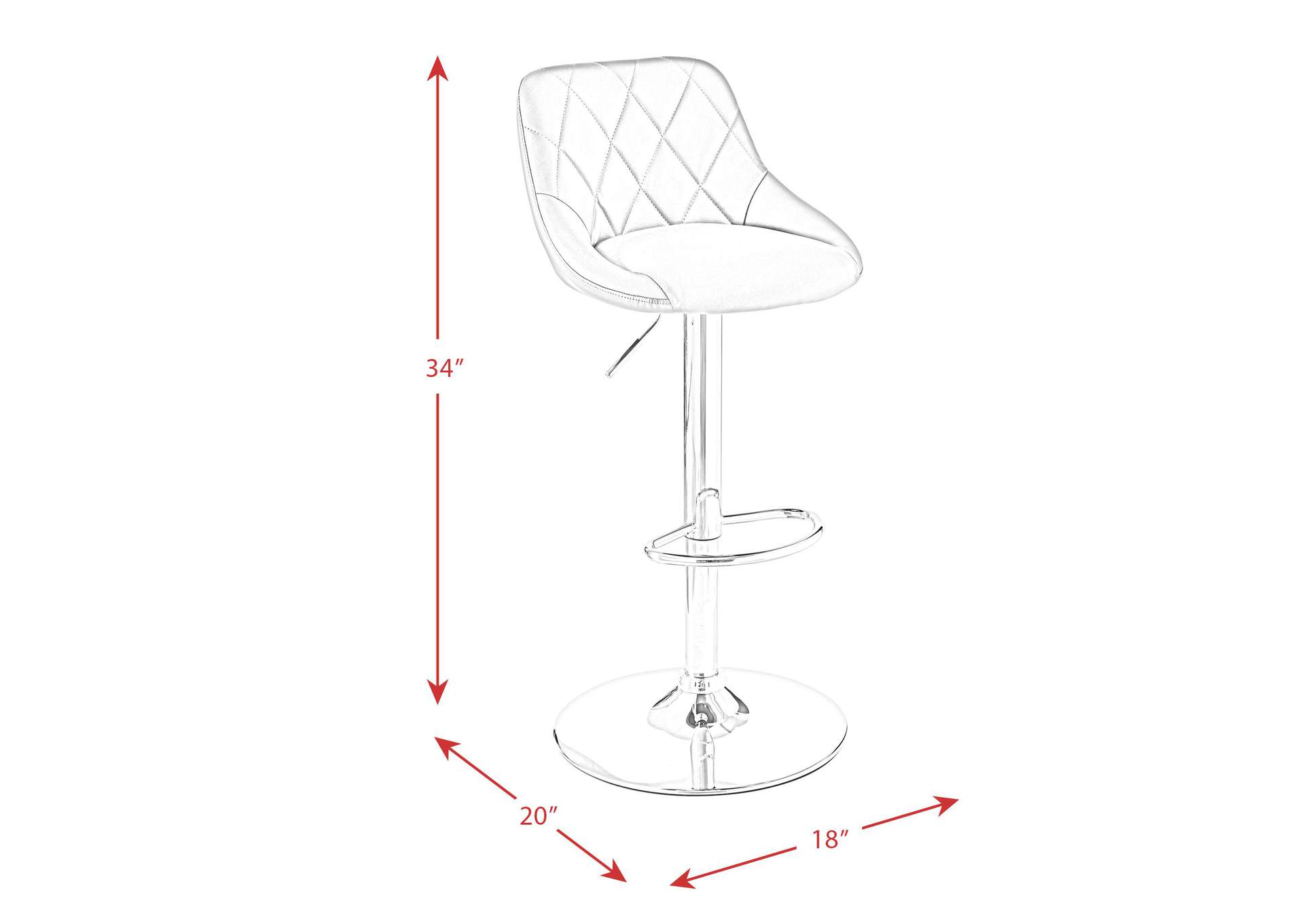 Melissa D235 - 4 Black Bar Stool 2 Per Carton image 4