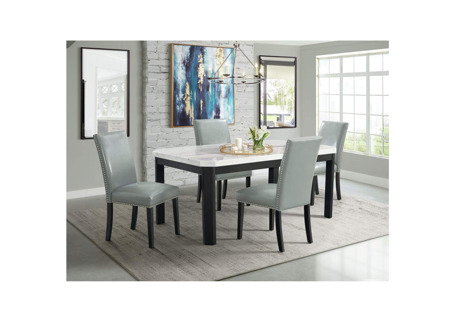 Meridian Dining Side Chair Grey 2 Per Pack image 1