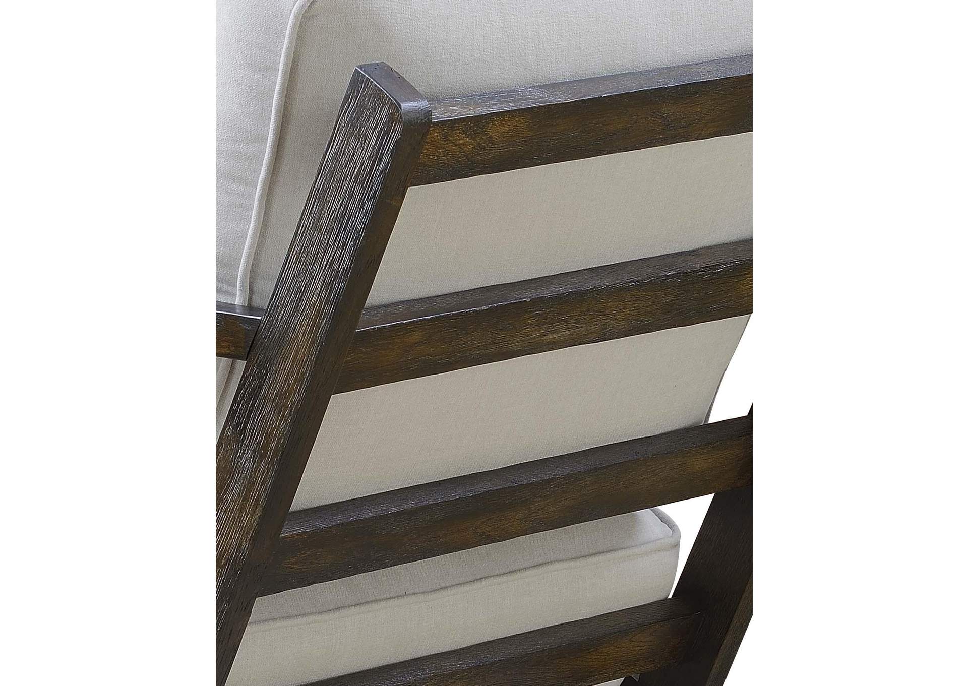 Metro Chair Taupe - Espresso Wood Finish 3A image 3