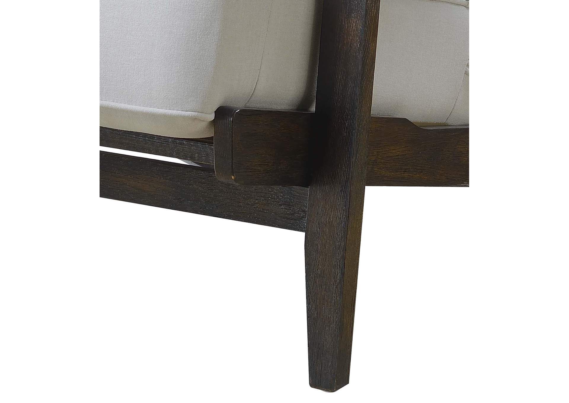 Metro Chair Taupe - Espresso Wood Finish 3A image 5