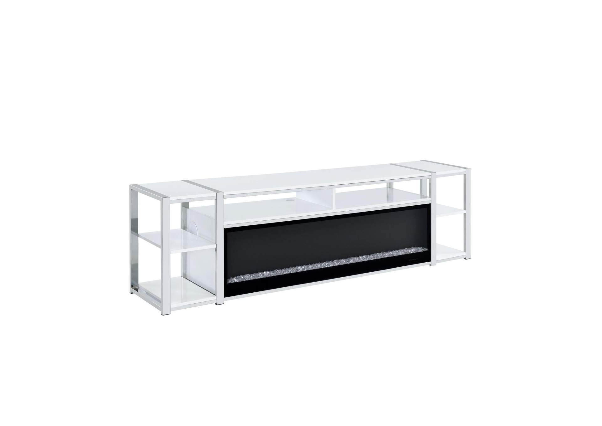 Midway 80 TV Console With Firelight In White image 8