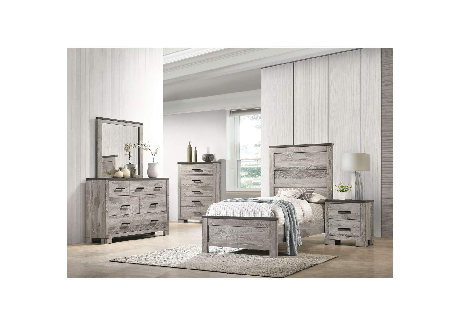 Millers Cove Twin Panel Bed image 1