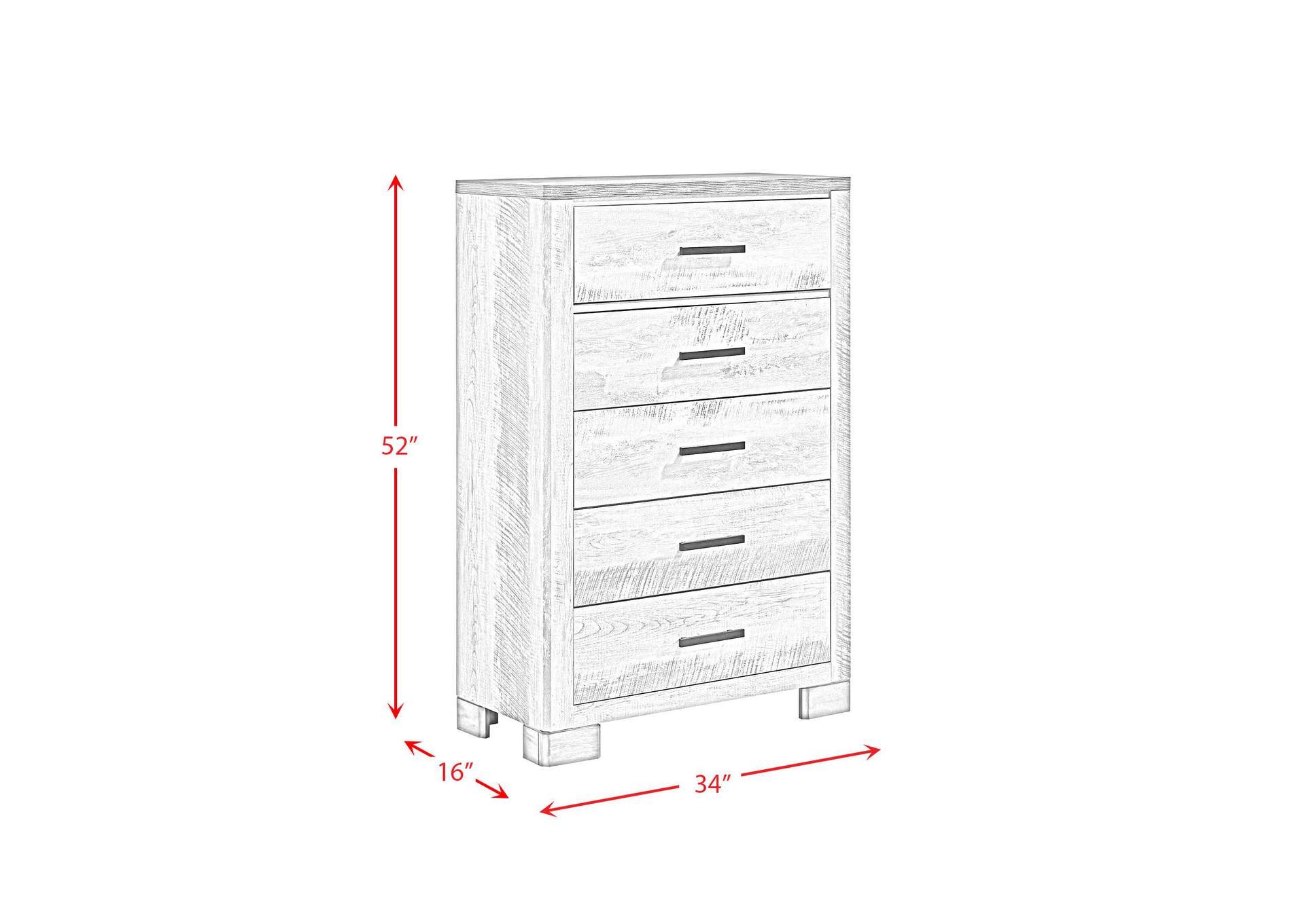 Millers Cove Chest Two - Tone Grey Sturdy image 9
