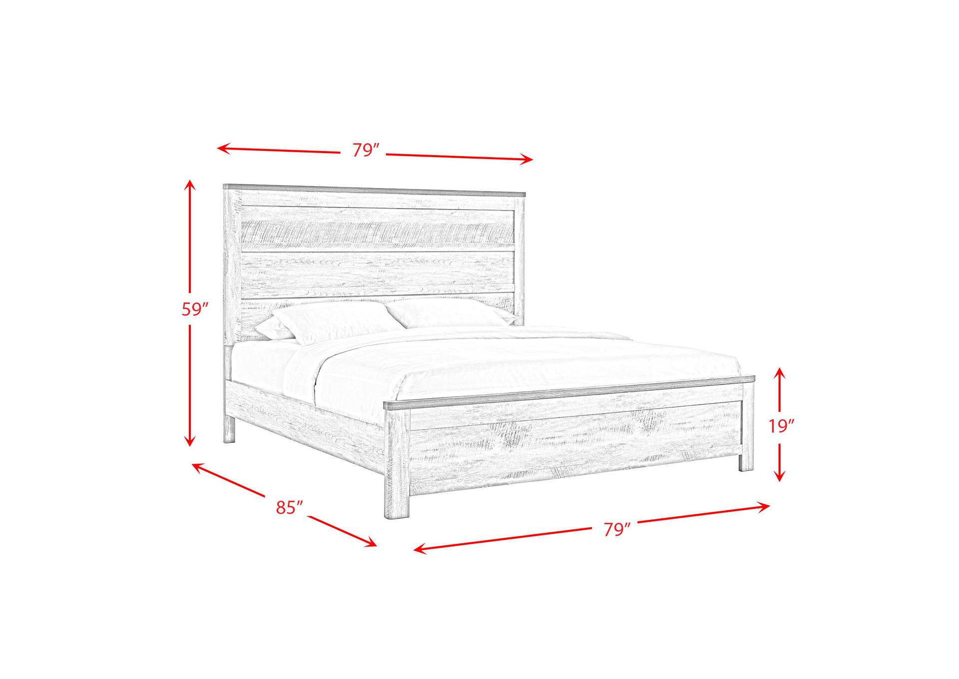 Millers Cove King Panel Bed image 3