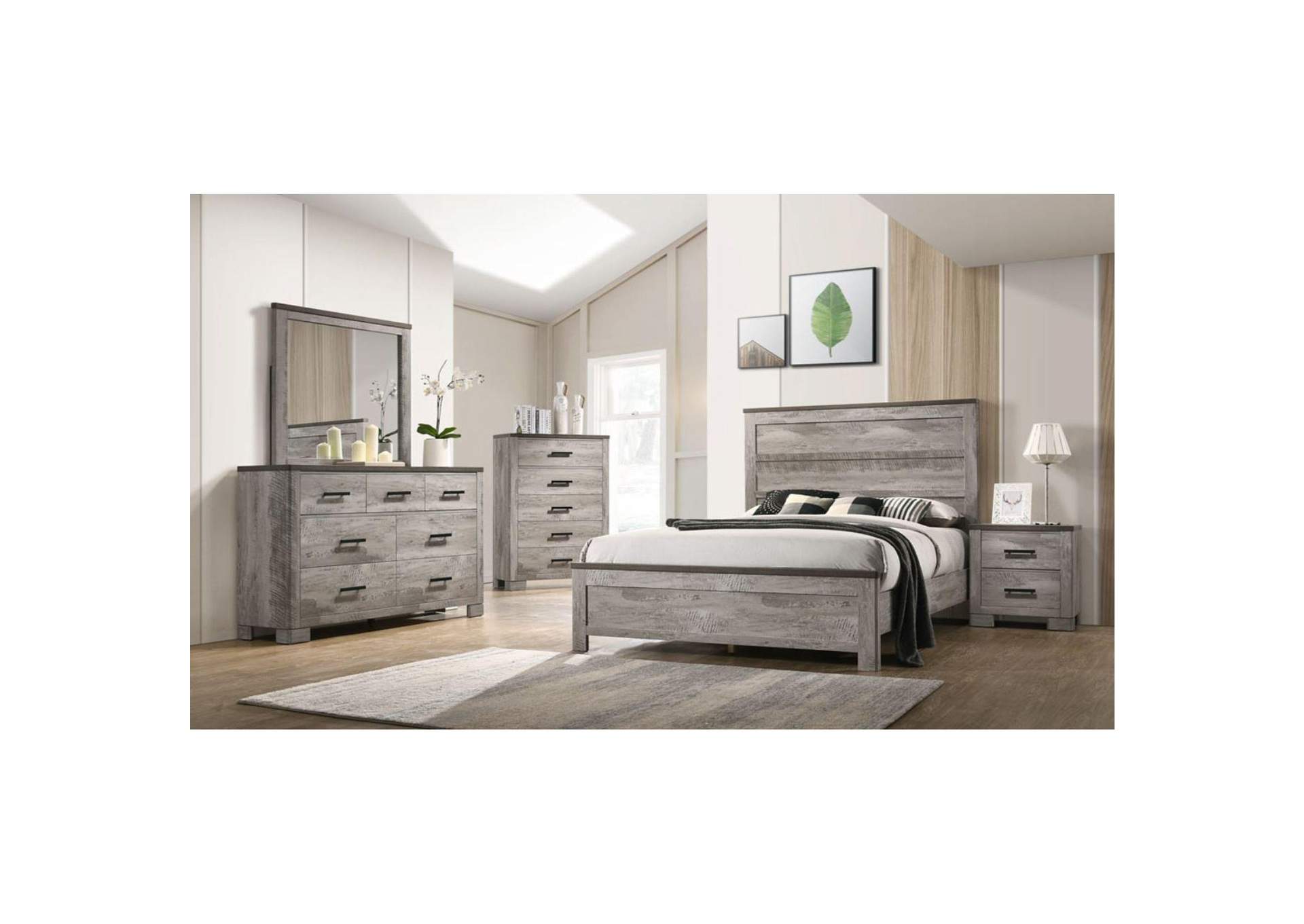 Millers Cove Dresser Two - Tone Grey Sturdy image 1