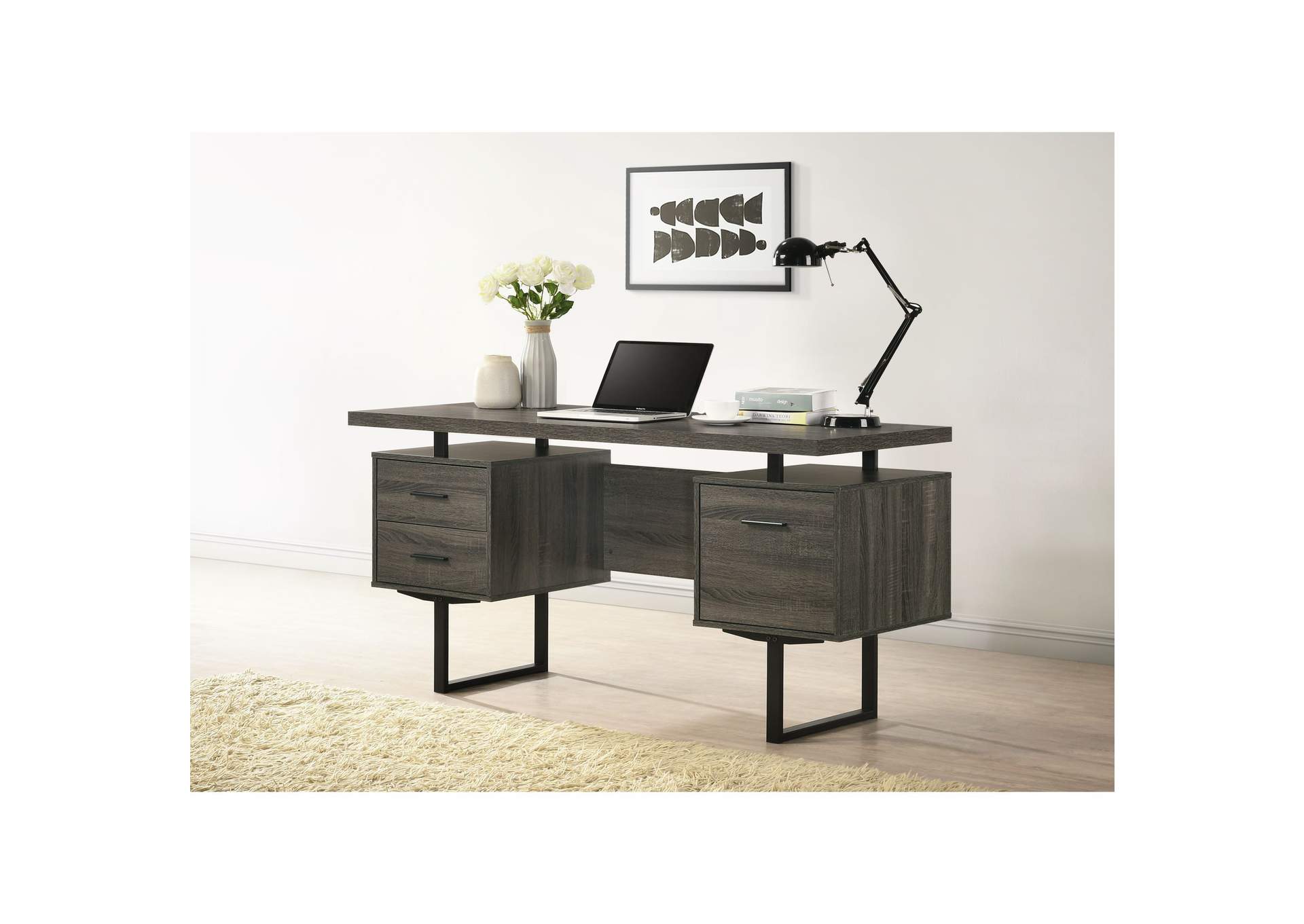 Mona Desk In Dark Grey
