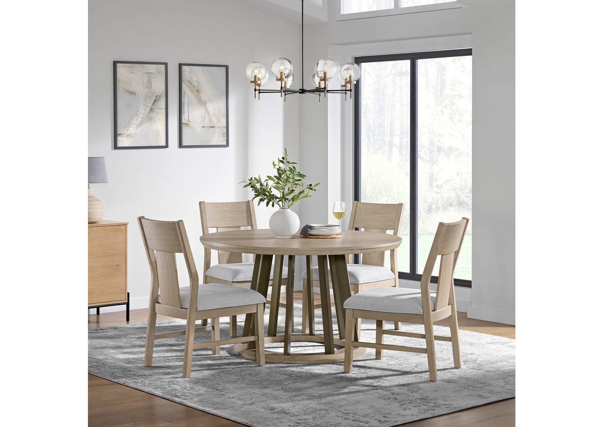 Monterey Round Dining Table In Ash image 1