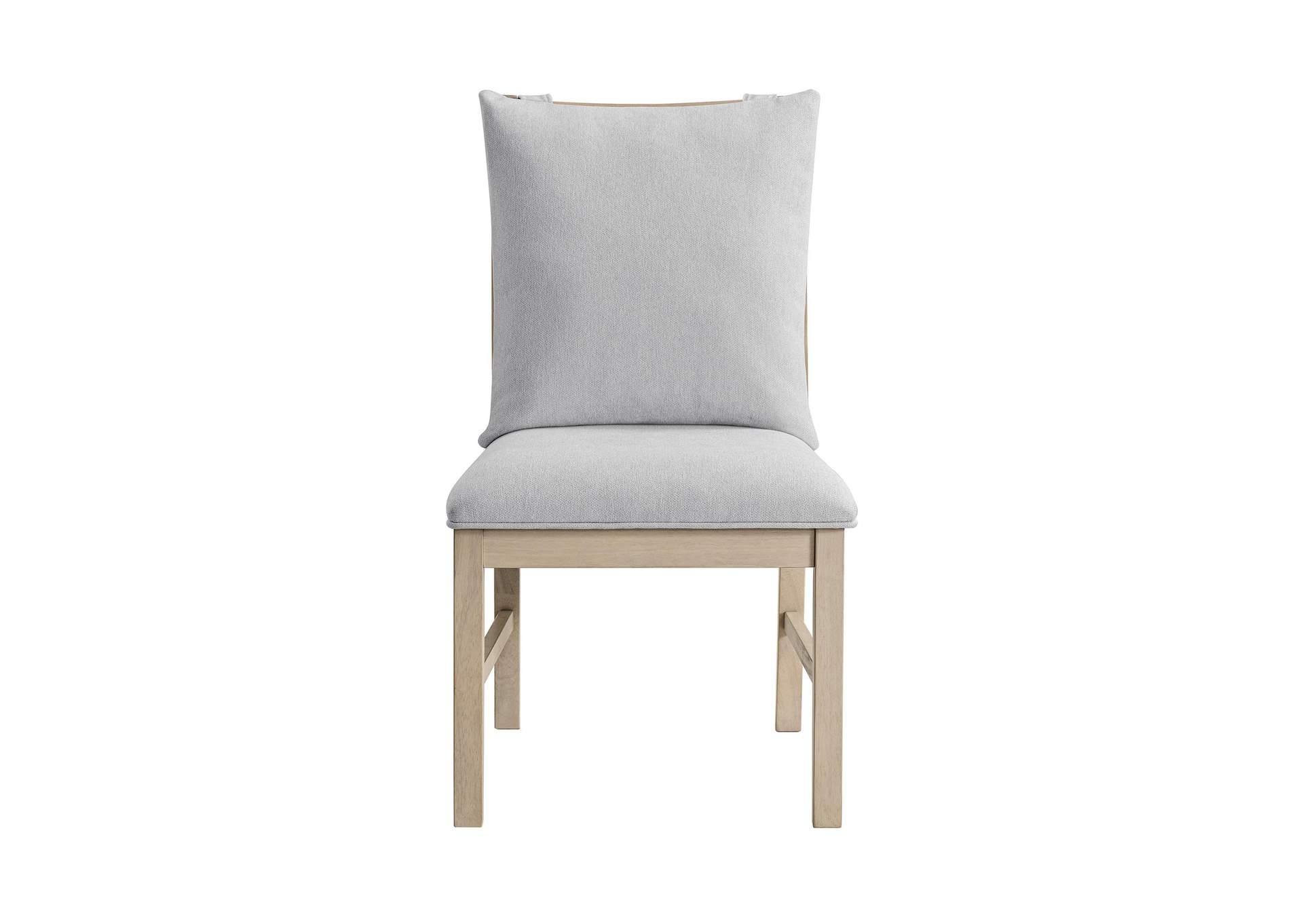 Monterey Dining Side Chair With Cushion And White Fabric In Ash 2 Per Carton image 4
