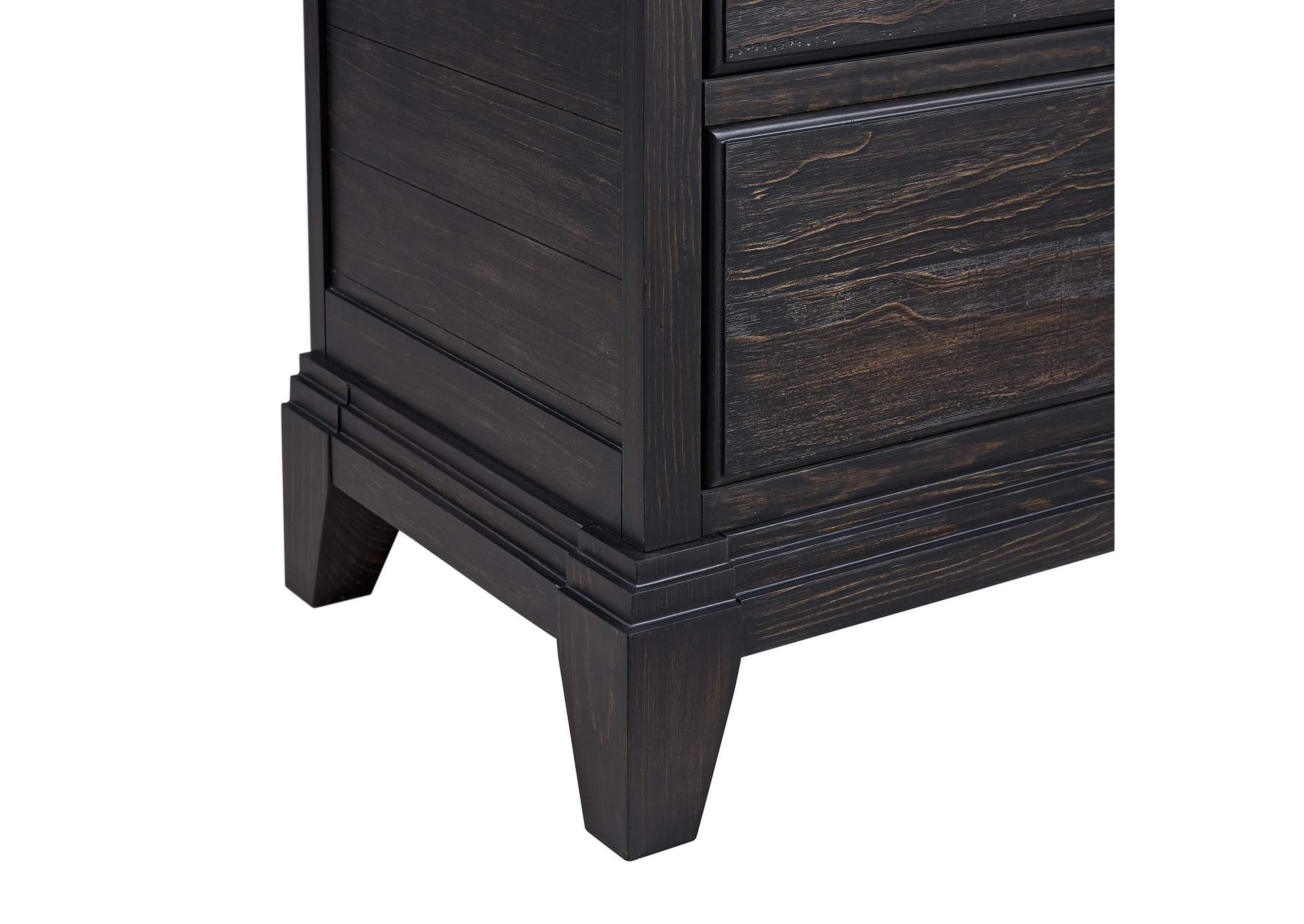 Montrose Nightstand With Charger Sensor Light In Espresso Brown image 8