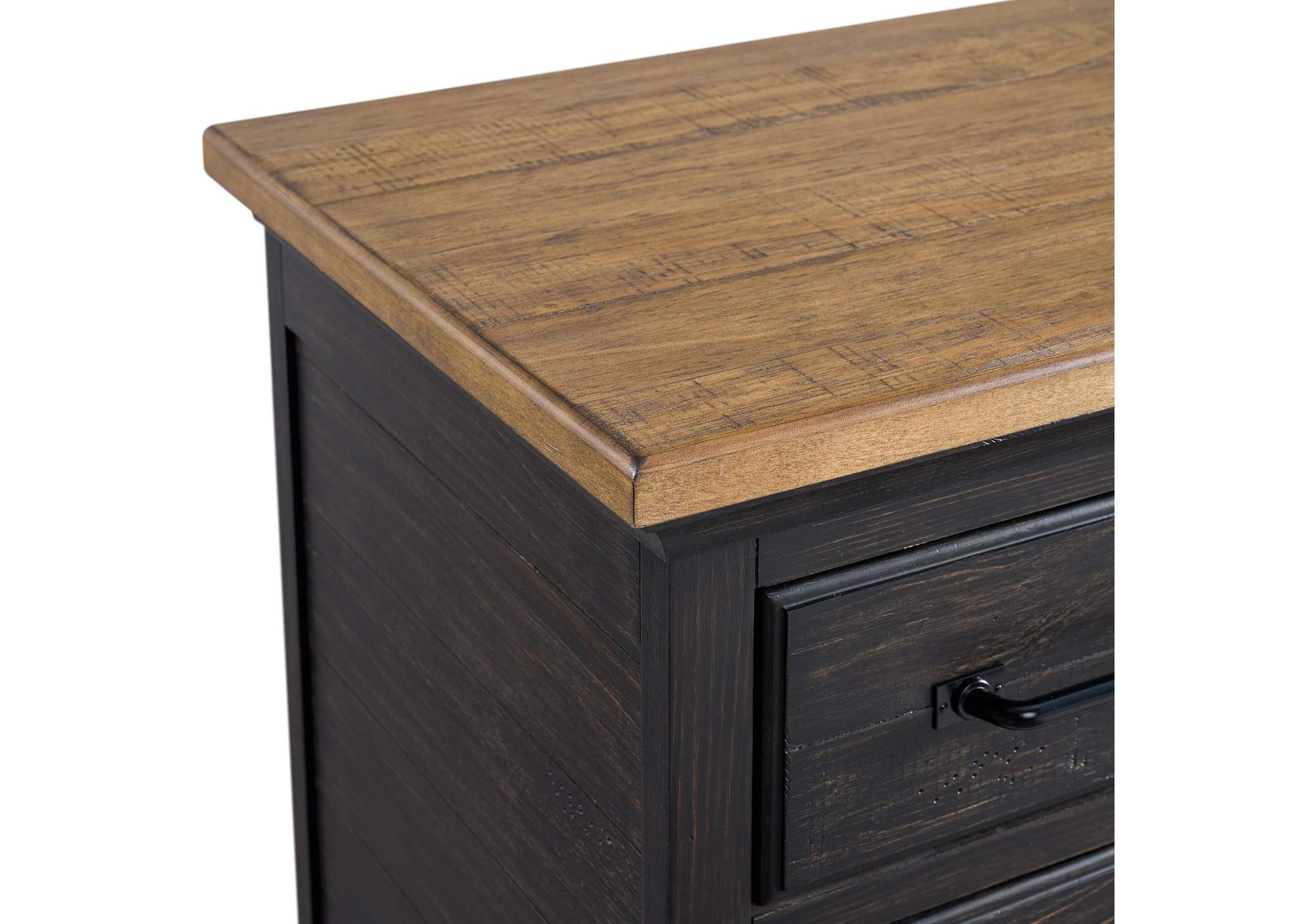 Montrose Nightstand With Charger Sensor Light In Espresso Brown image 5