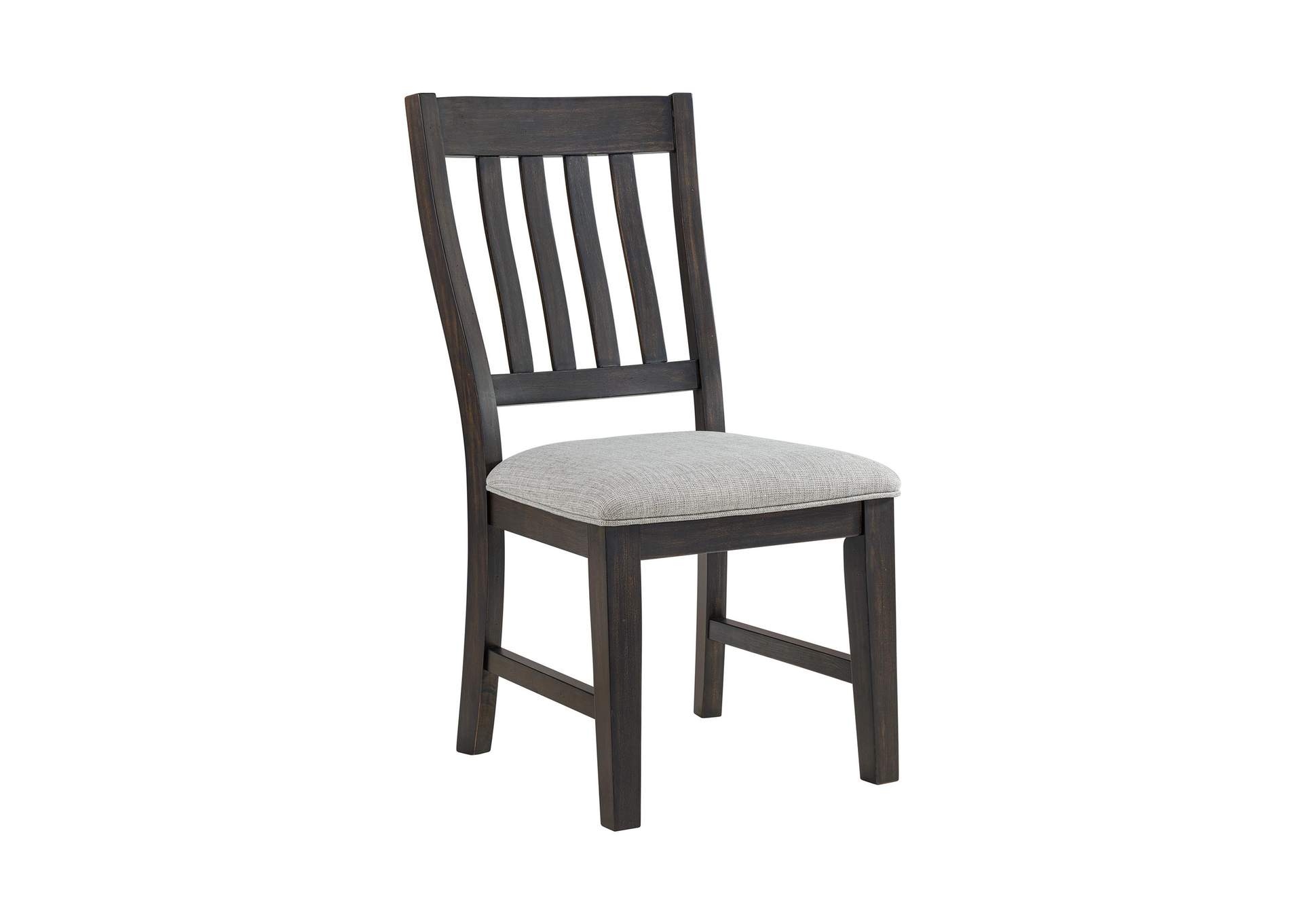 Montrose Dining Side Chair With Light Grey Fabric In Espresso 2 Per Carton image 7