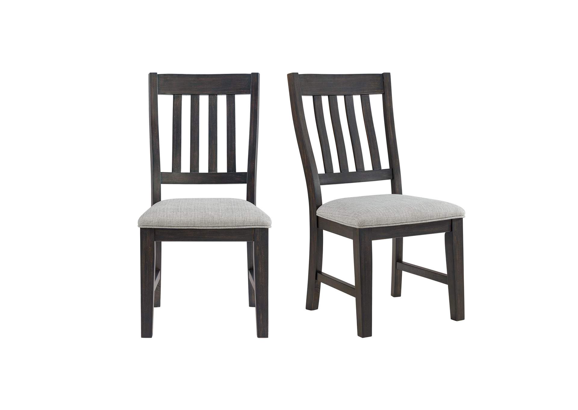 Montrose Dining Side Chair With Light Grey Fabric In Espresso 2 Per Carton image 3