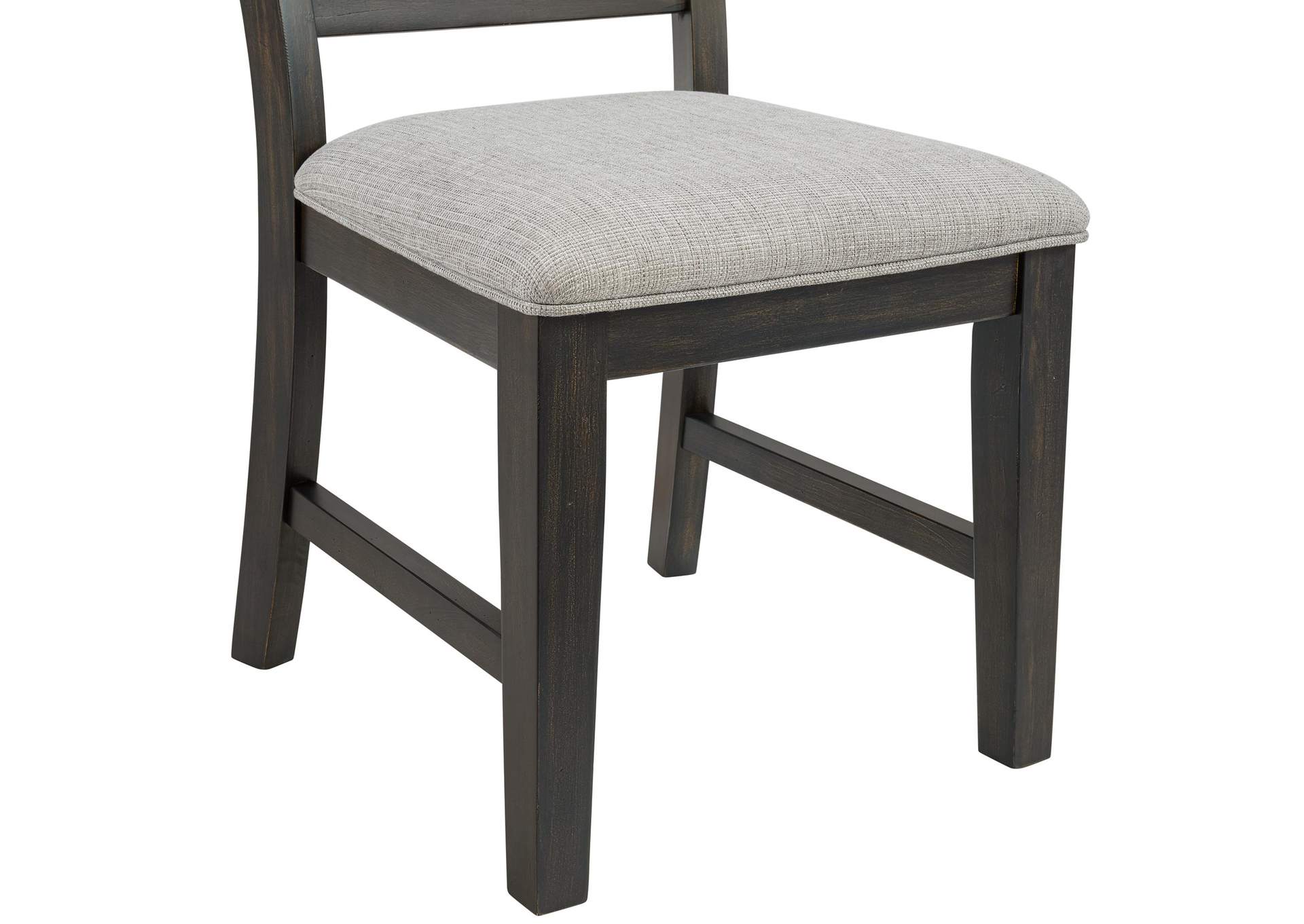 Montrose Dining Side Chair With Light Grey Fabric In Espresso 2 Per Carton image 5