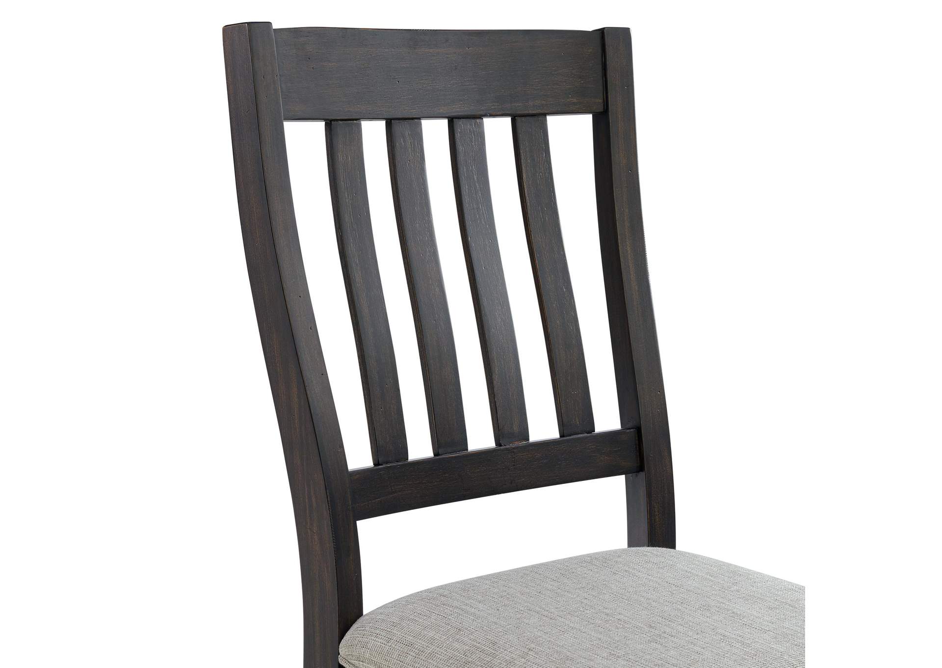 Montrose Dining Side Chair With Light Grey Fabric In Espresso 2 Per Carton image 4