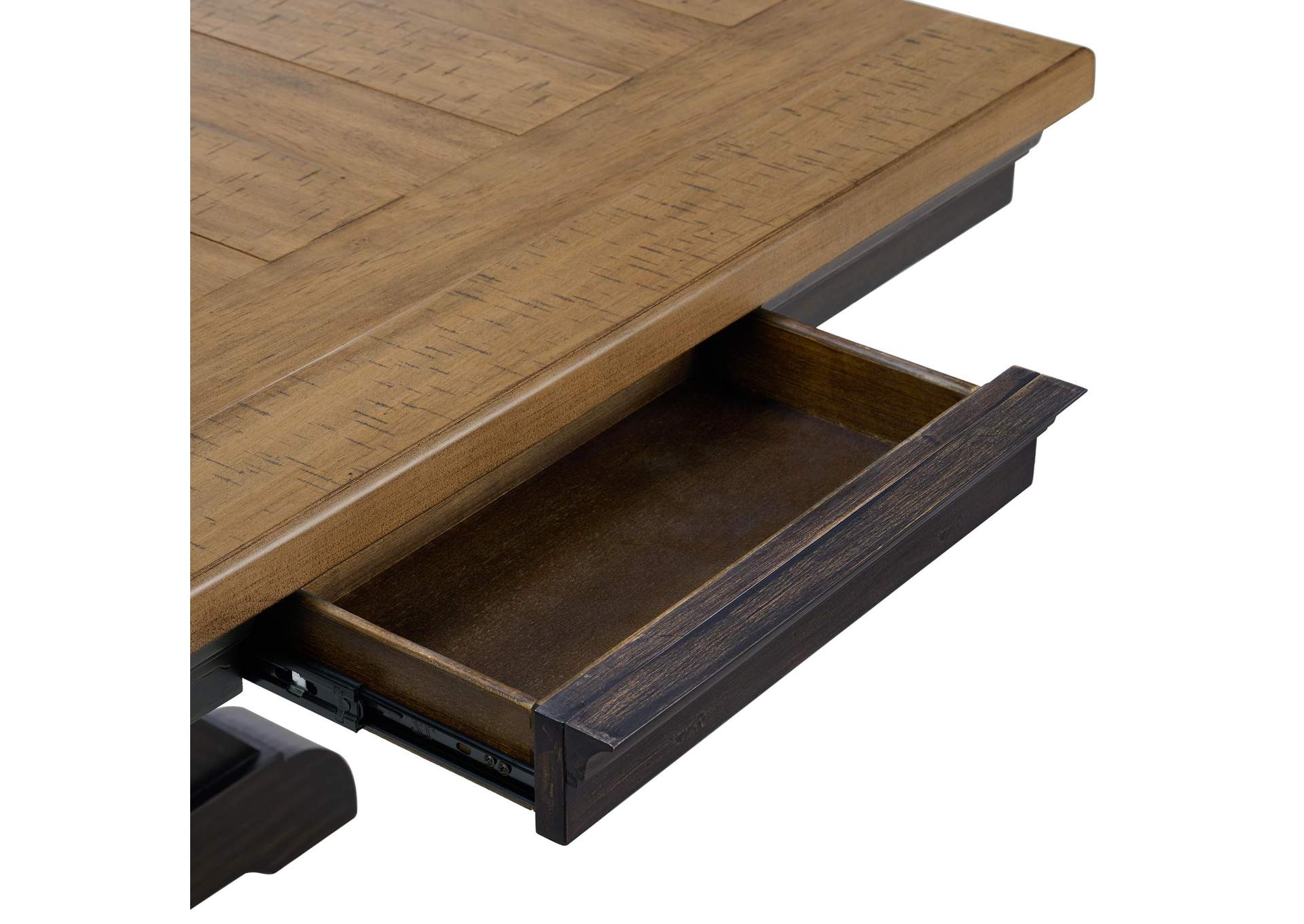 Montrose Dining Table With 20 Leaf In Espresso And Brown image 4