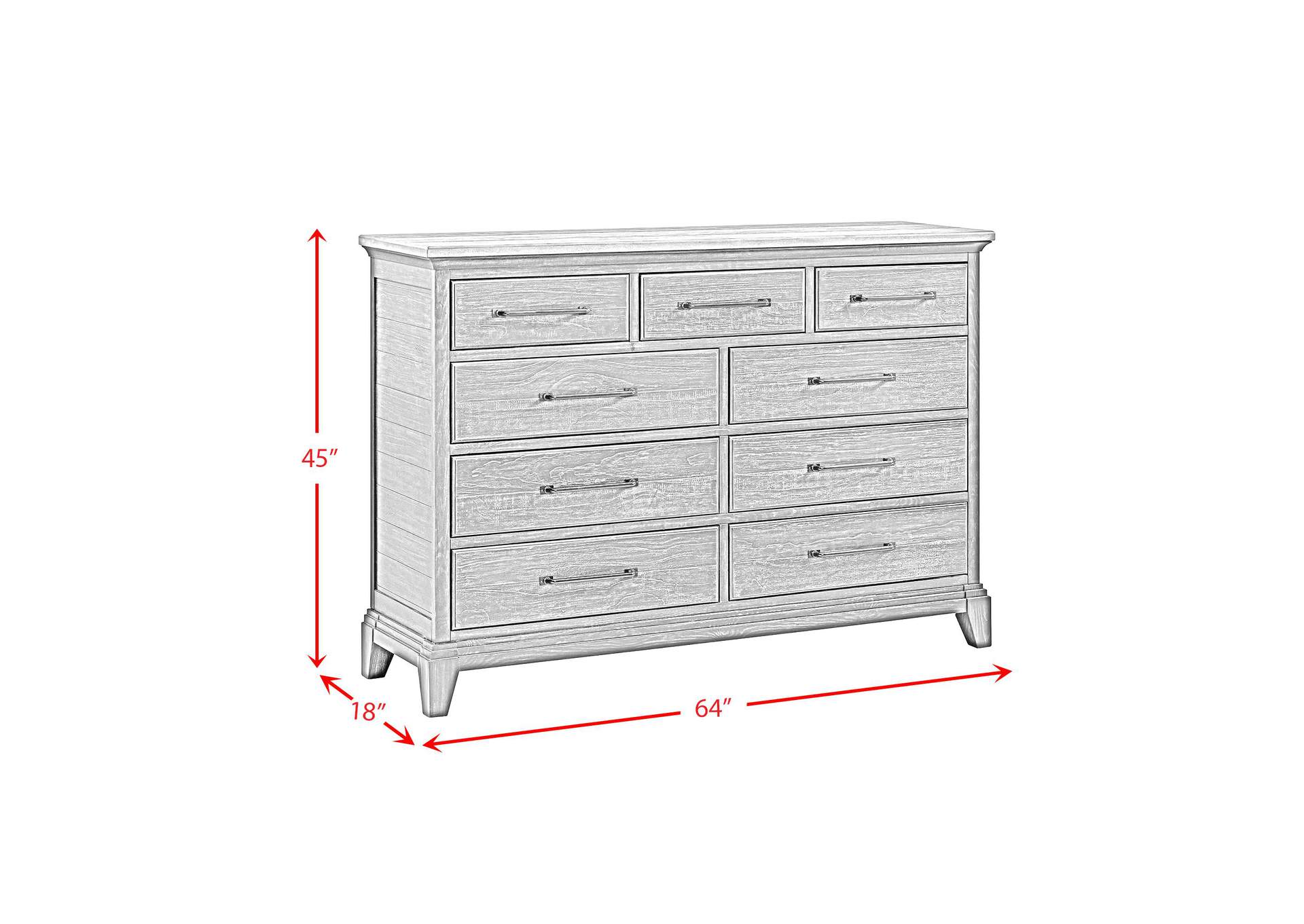 Montrose Dresser In Espresso Brown image 8