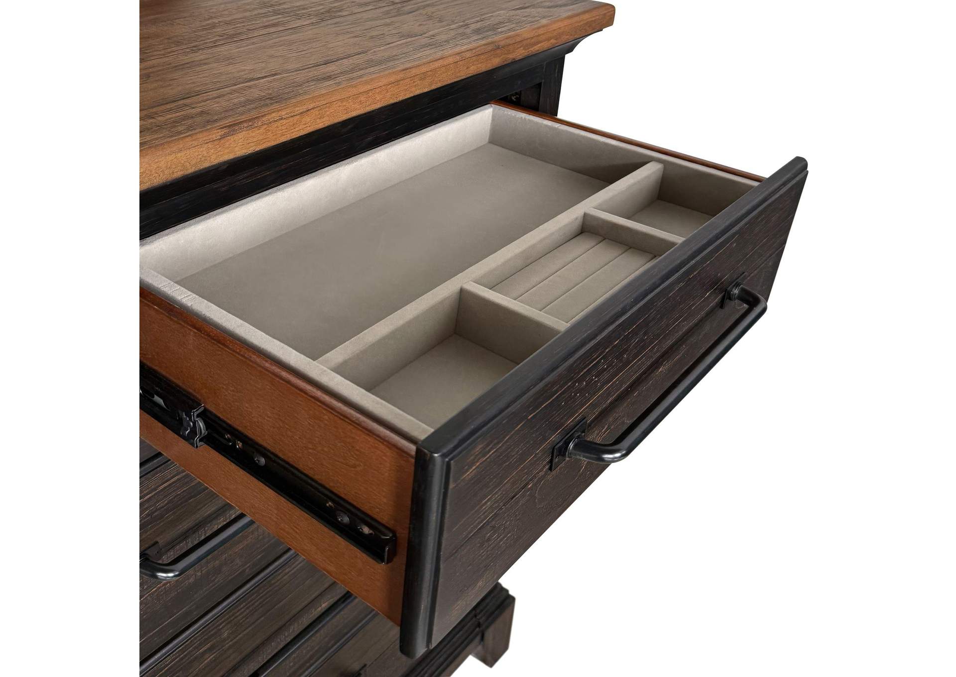 Montrose Dresser And Mirror Set In Espresso Brown image 6