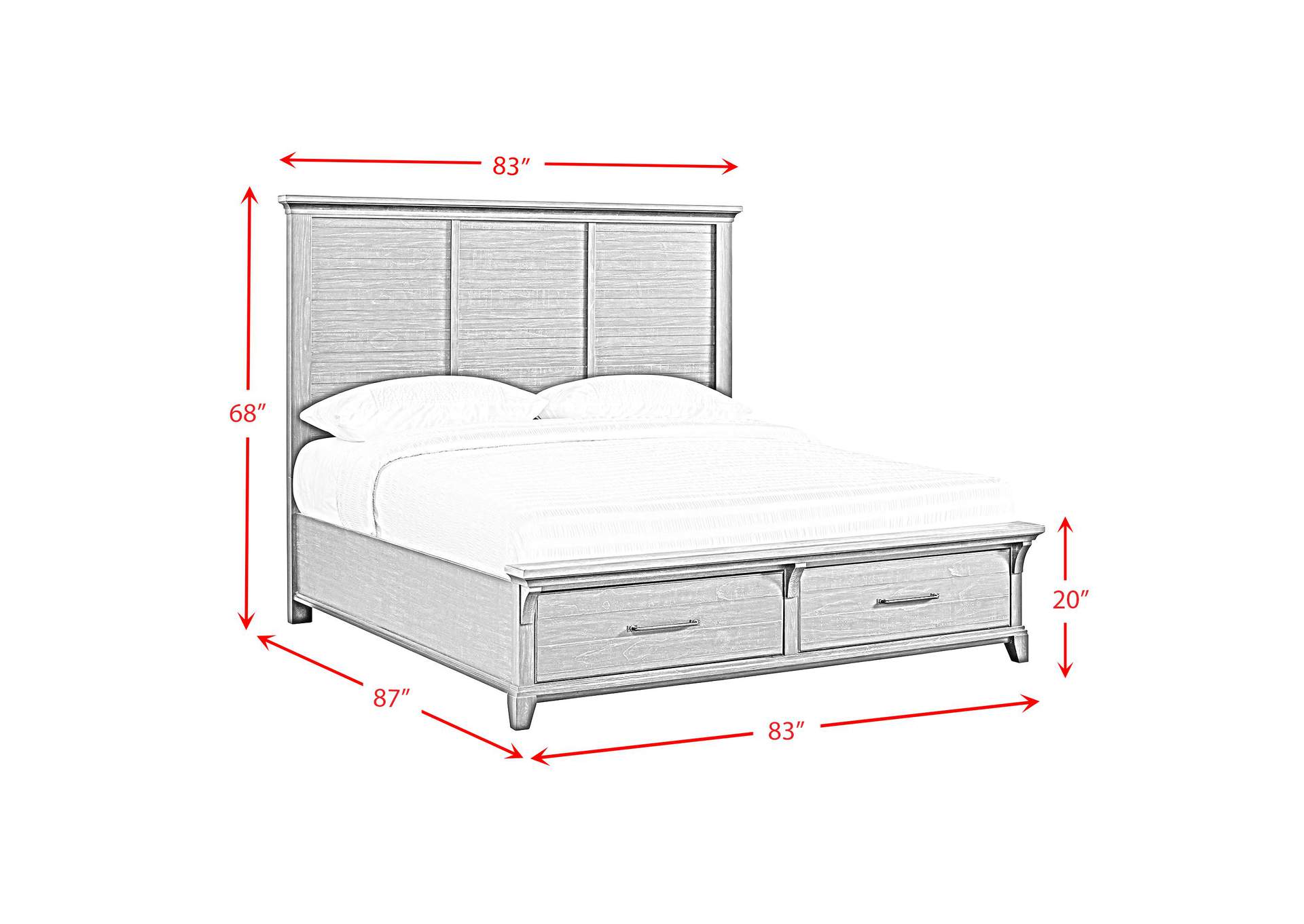 Montrose King Storage Bed In Espresso Brown image 7