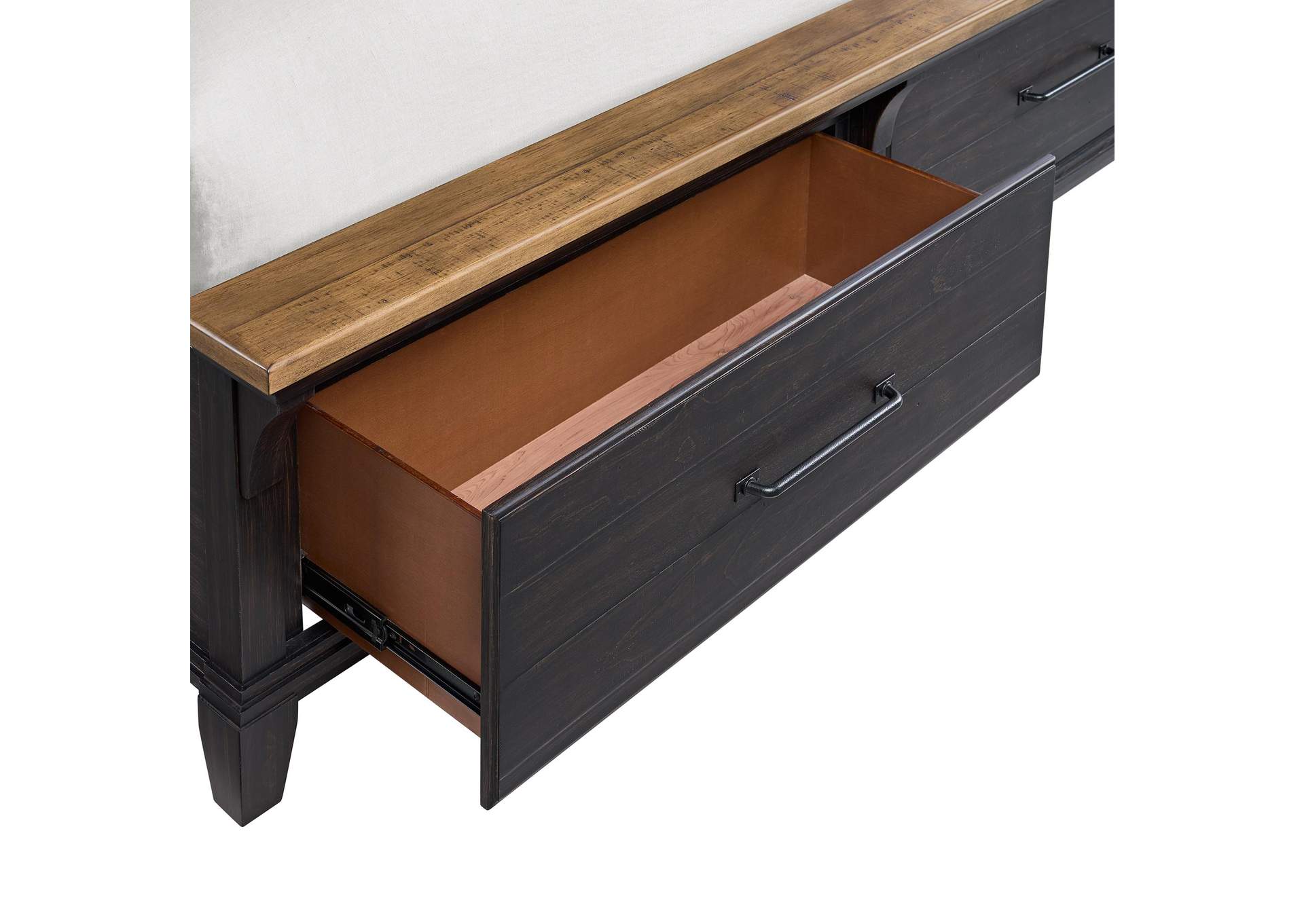 Montrose Queen Storage Bed In Espresso Brown image 6