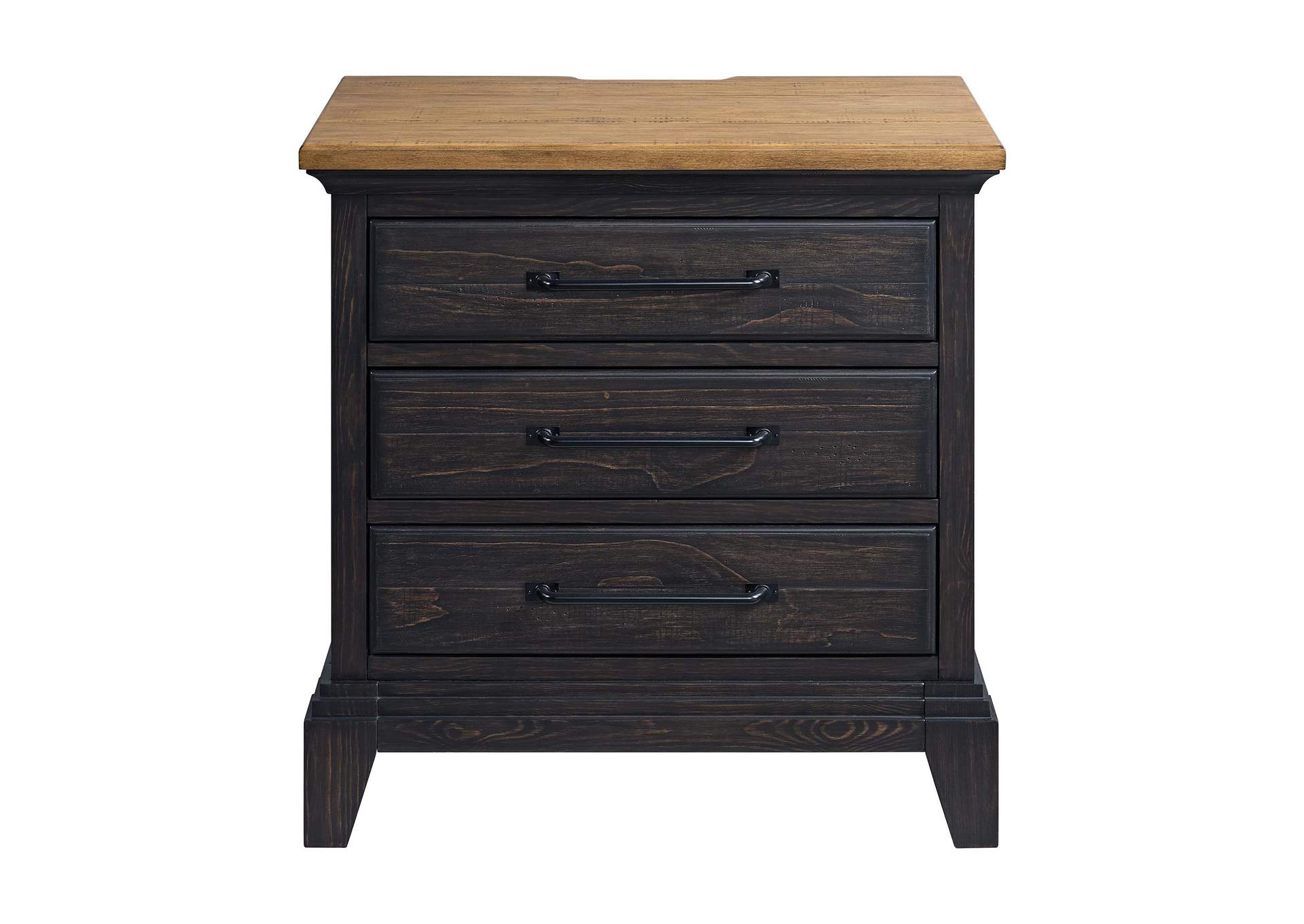 Montrose Nightstand With Charger Sensor Light In Espresso Brown image 4