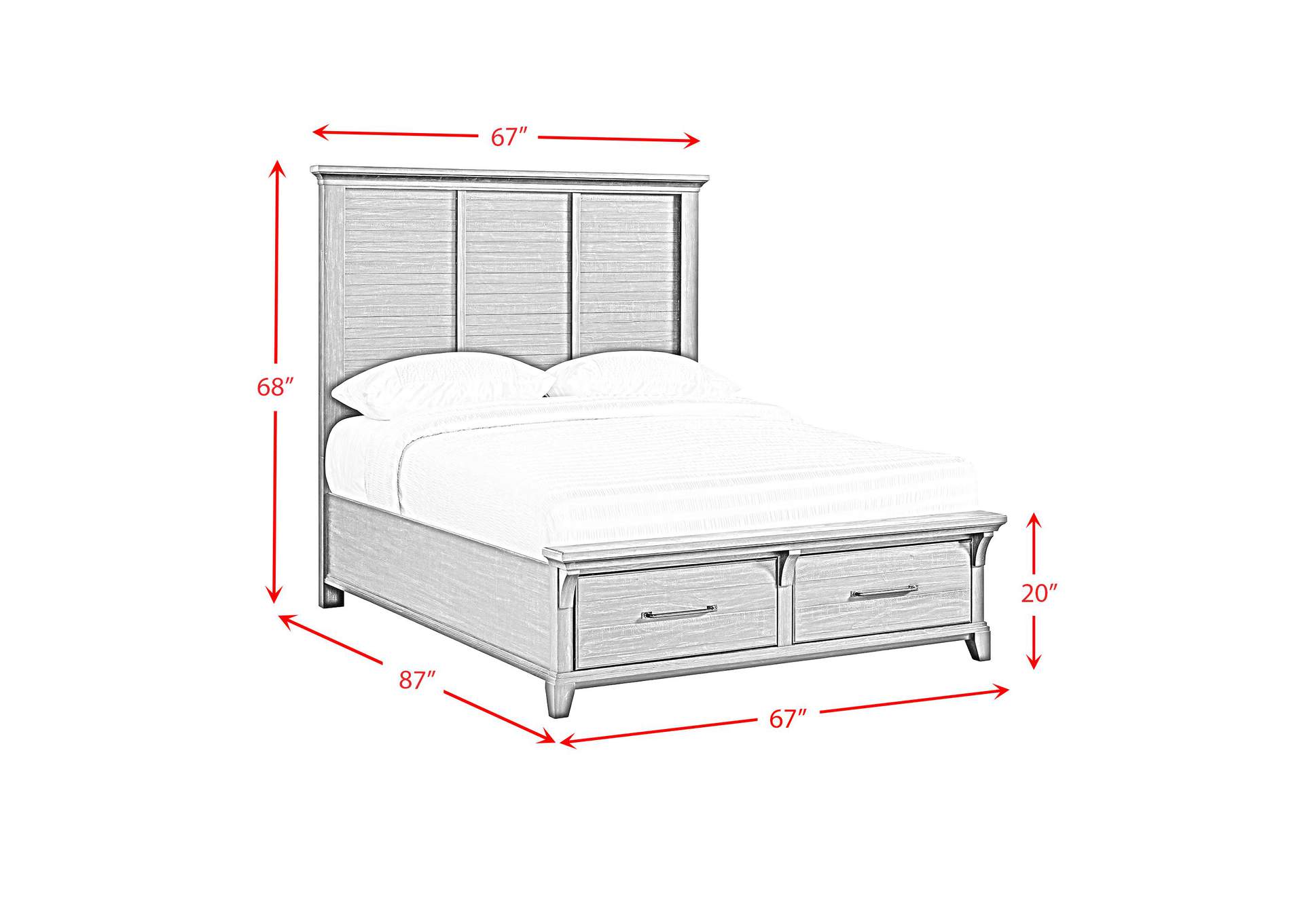 Montrose Queen Storage Bed In Espresso Brown image 7