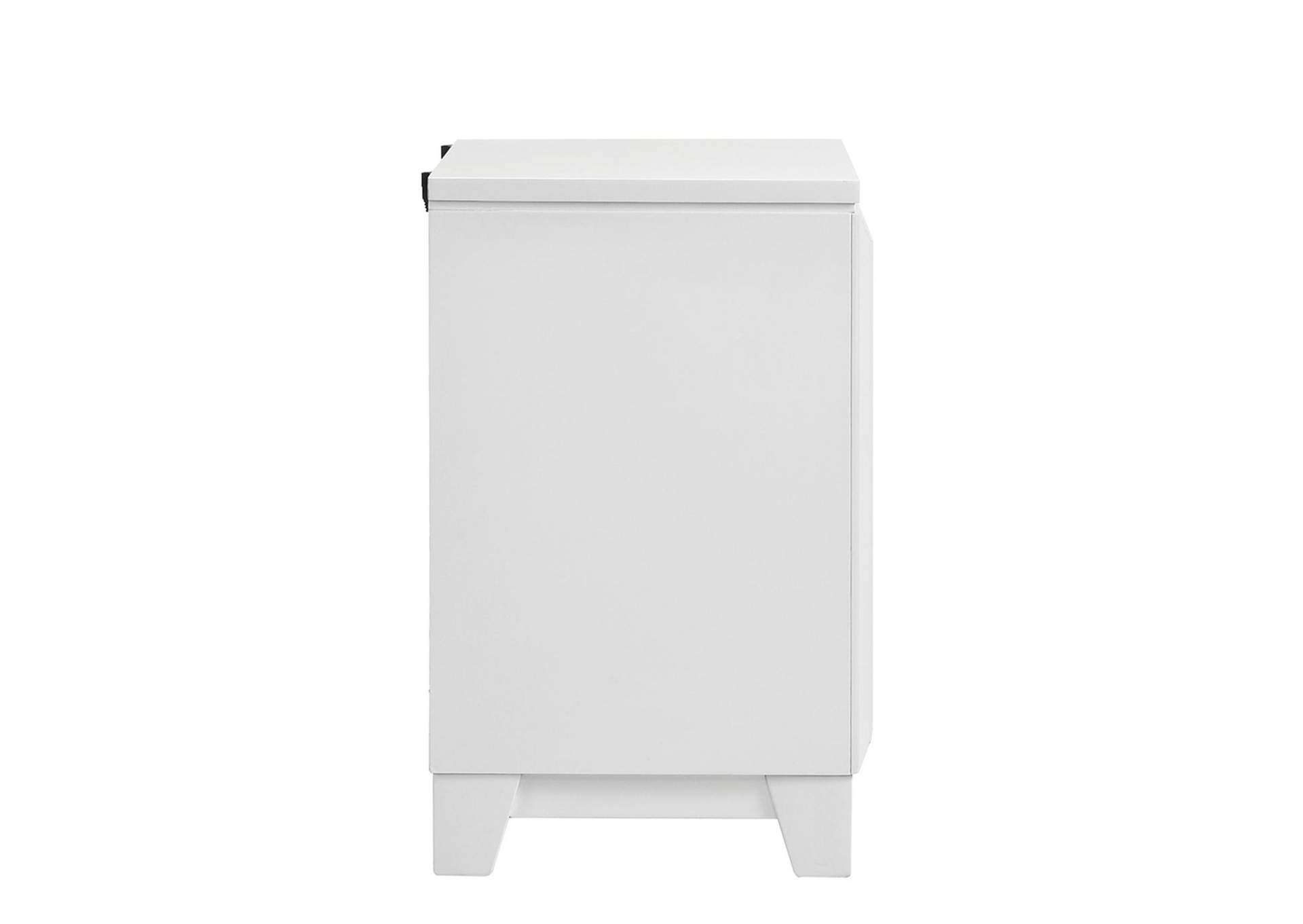 Moondance Nightstand With USB White image 12