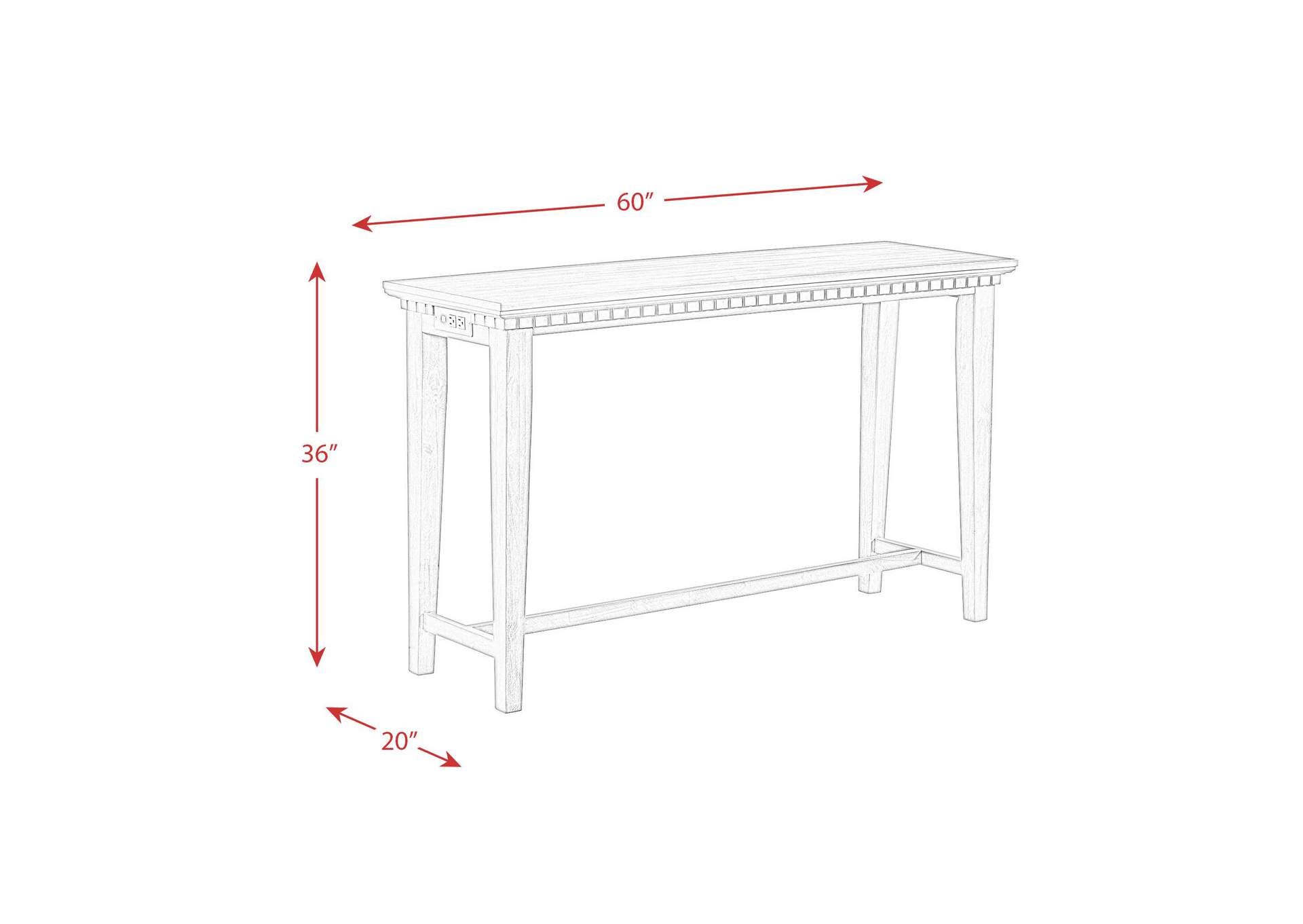 Morrison Occasional Bar Stool Set Power Bar Table 3 Stools 3A image 7